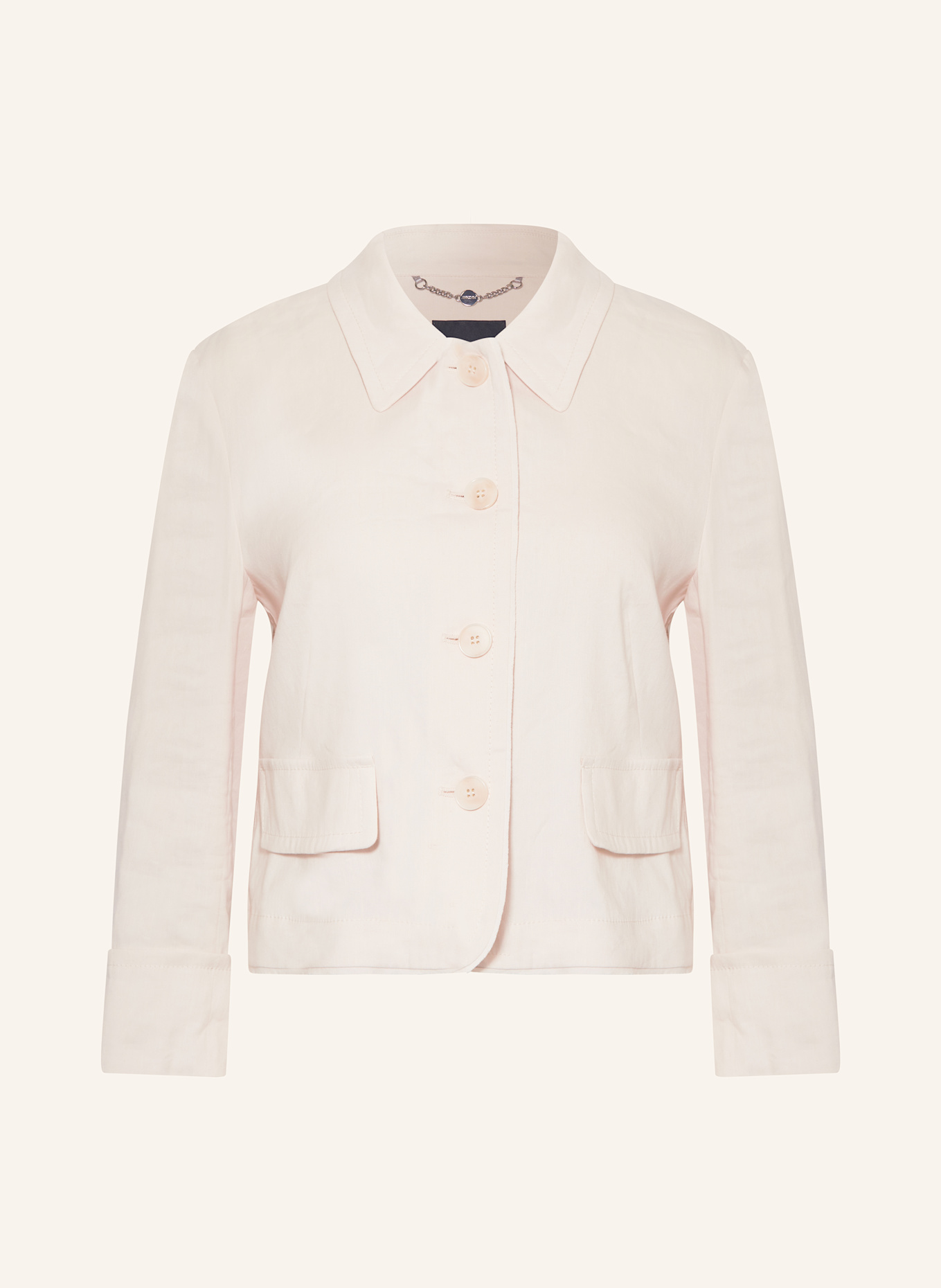MARC CAIN Kastenjacke mit Leinen: 153 Magnolia