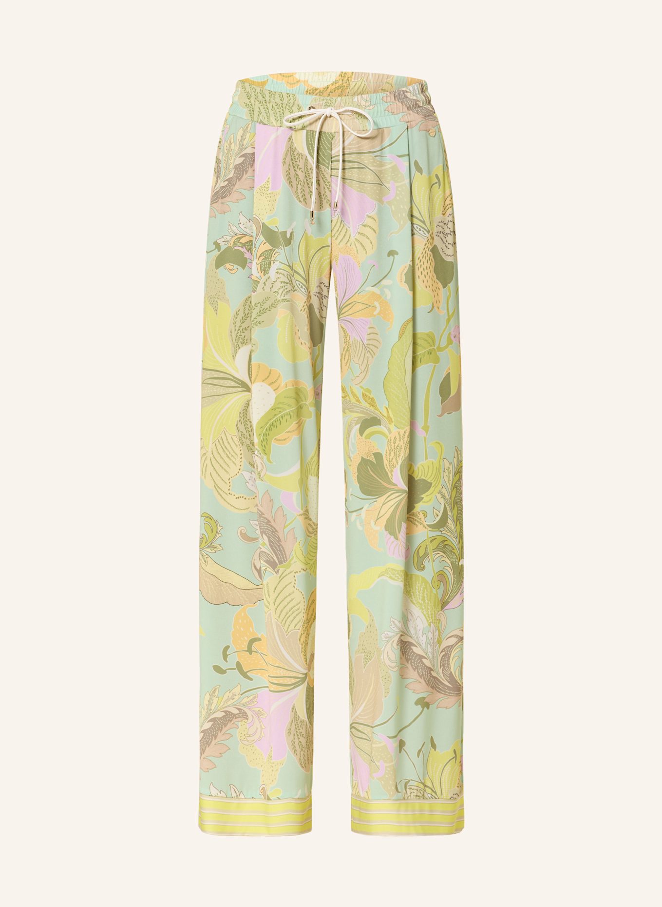 MARC CAIN Marlene kalhoty z žerzeje: 423 soft limeade