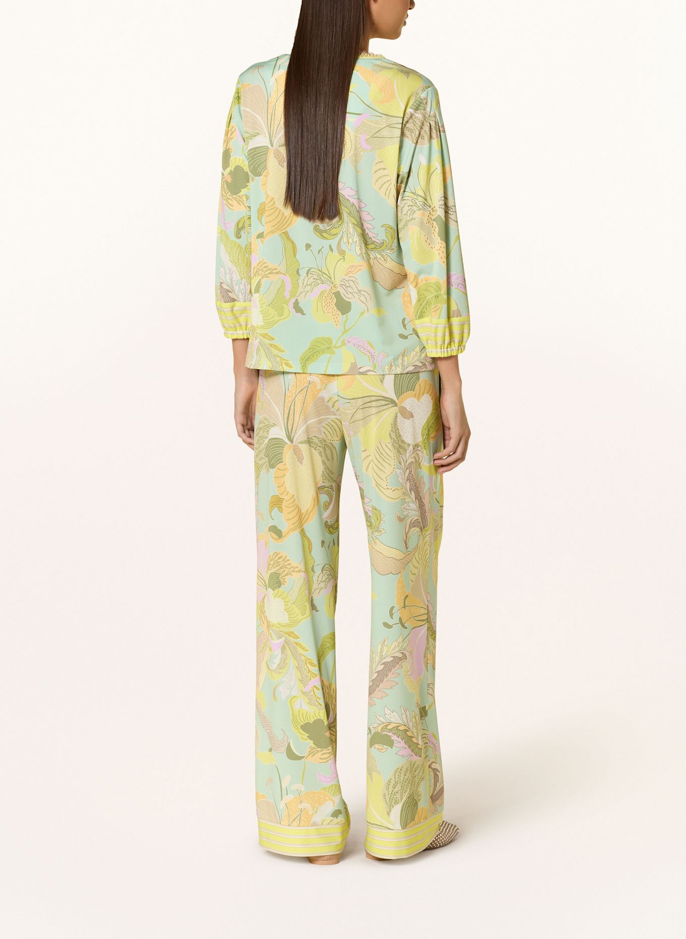 MARC CAIN Marlene kalhoty z žerzeje: 423 soft limeade