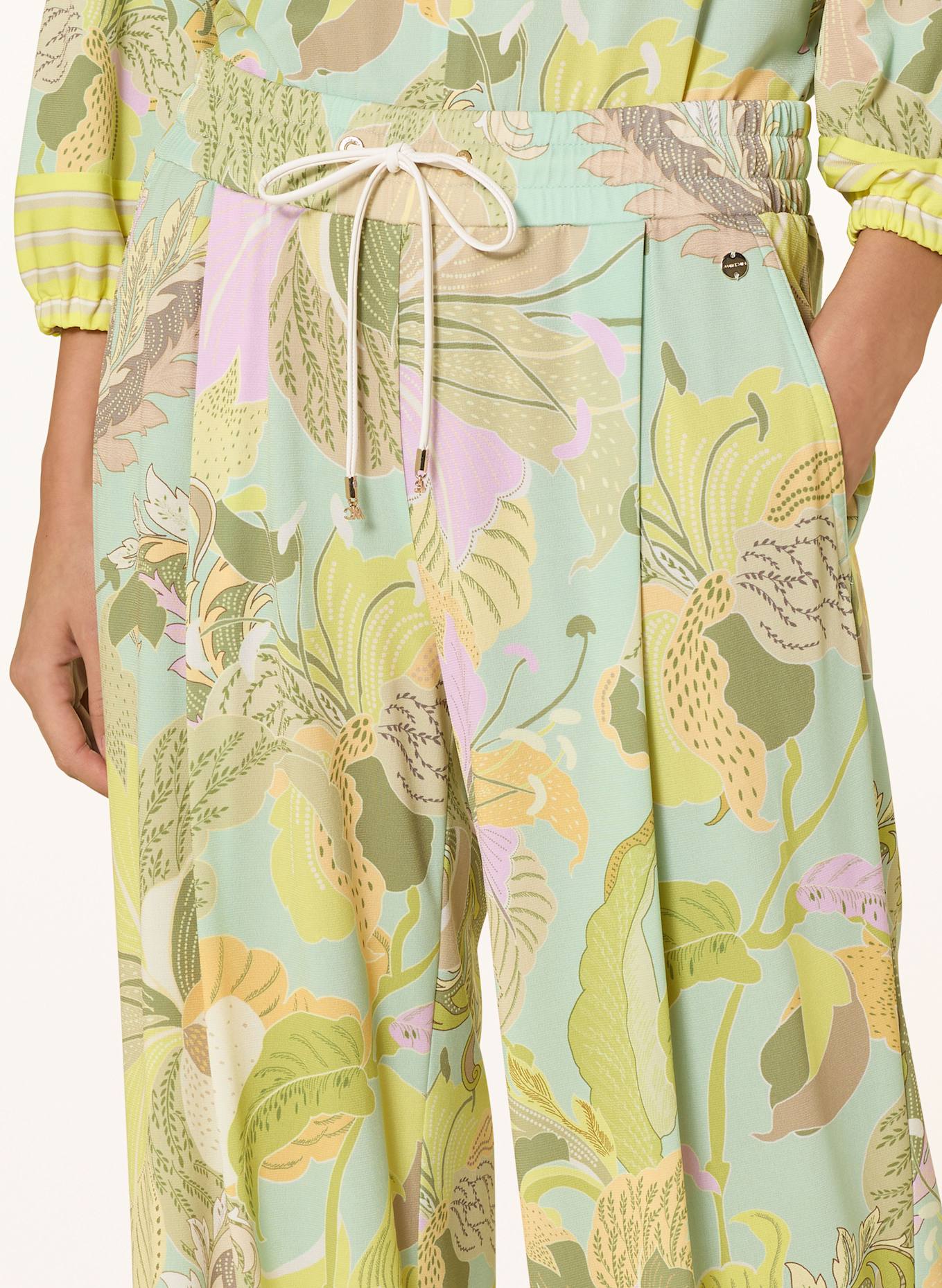 MARC CAIN Marlene kalhoty z žerzeje: 423 soft limeade