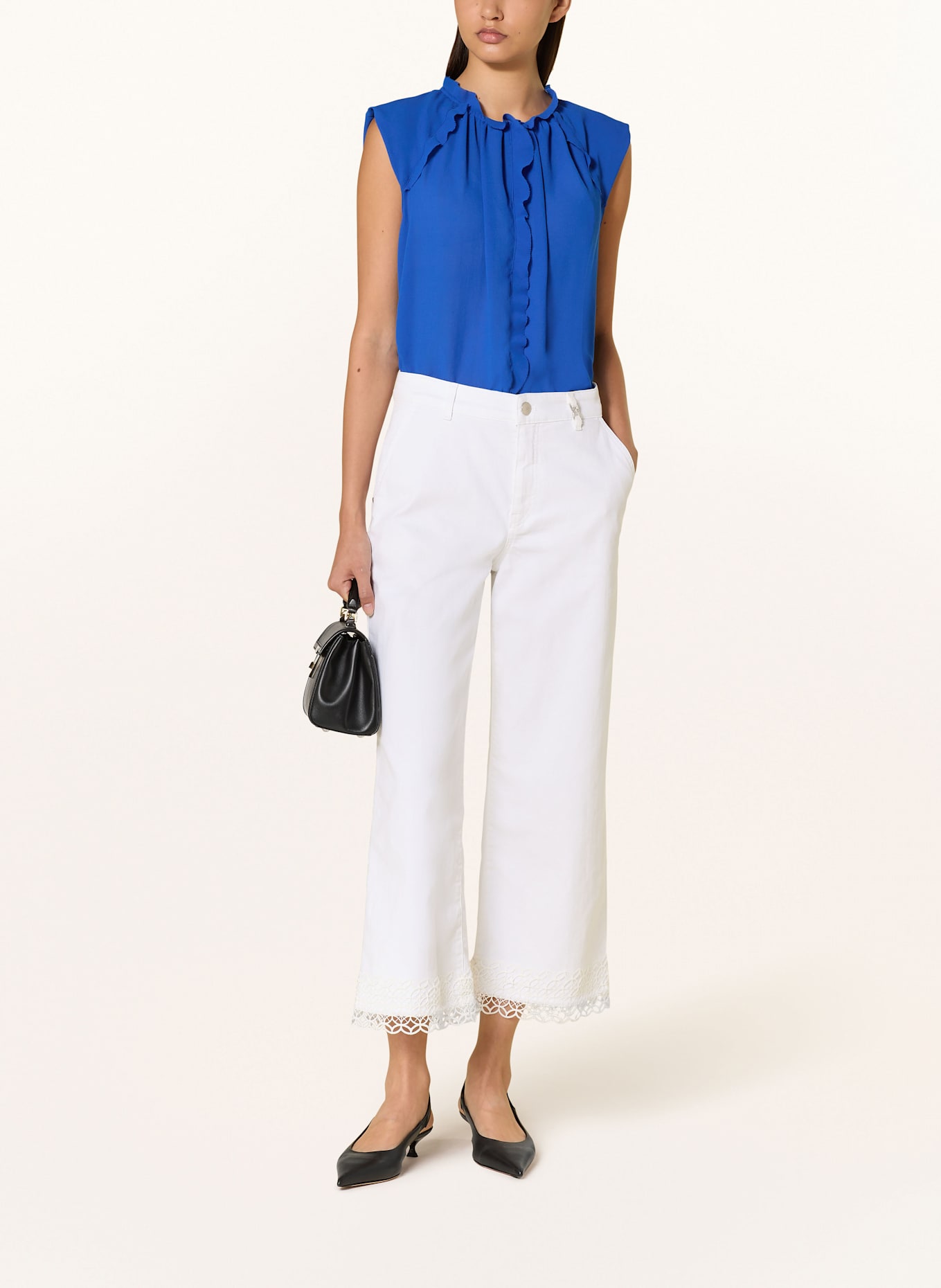 MARC CAIN Blouse top: 366 gentian