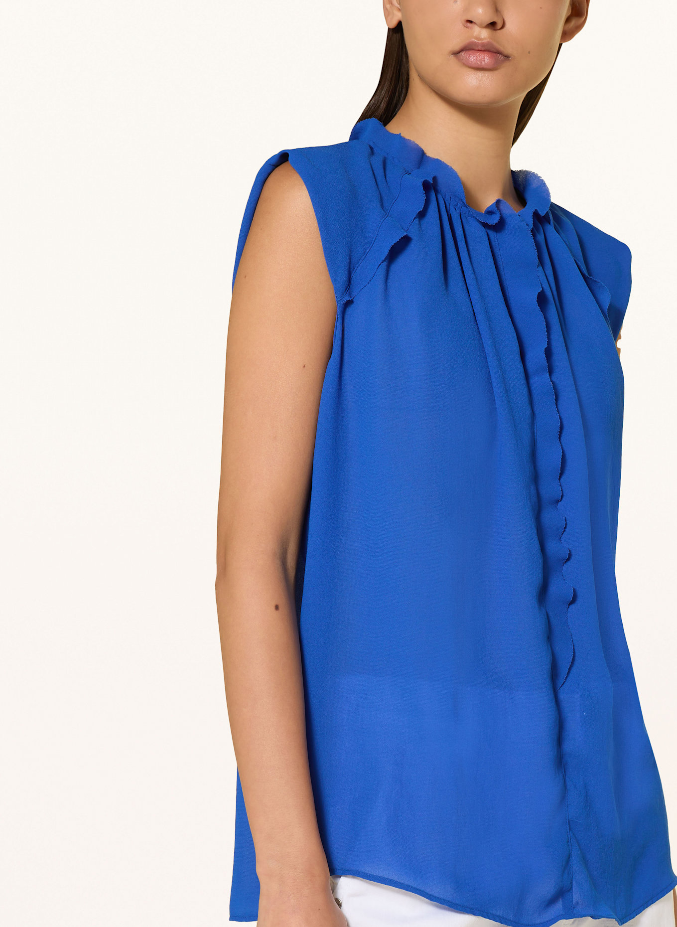 MARC CAIN Blouse top: 366 gentian