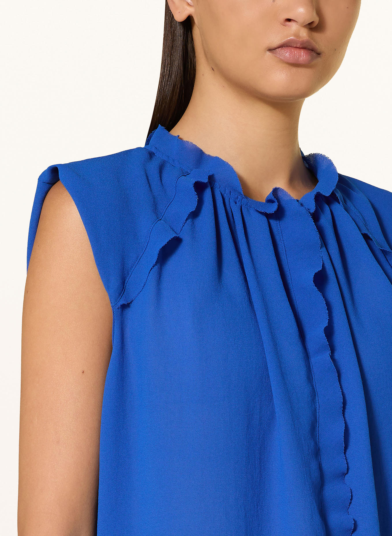 MARC CAIN Blouse top: 366 gentian