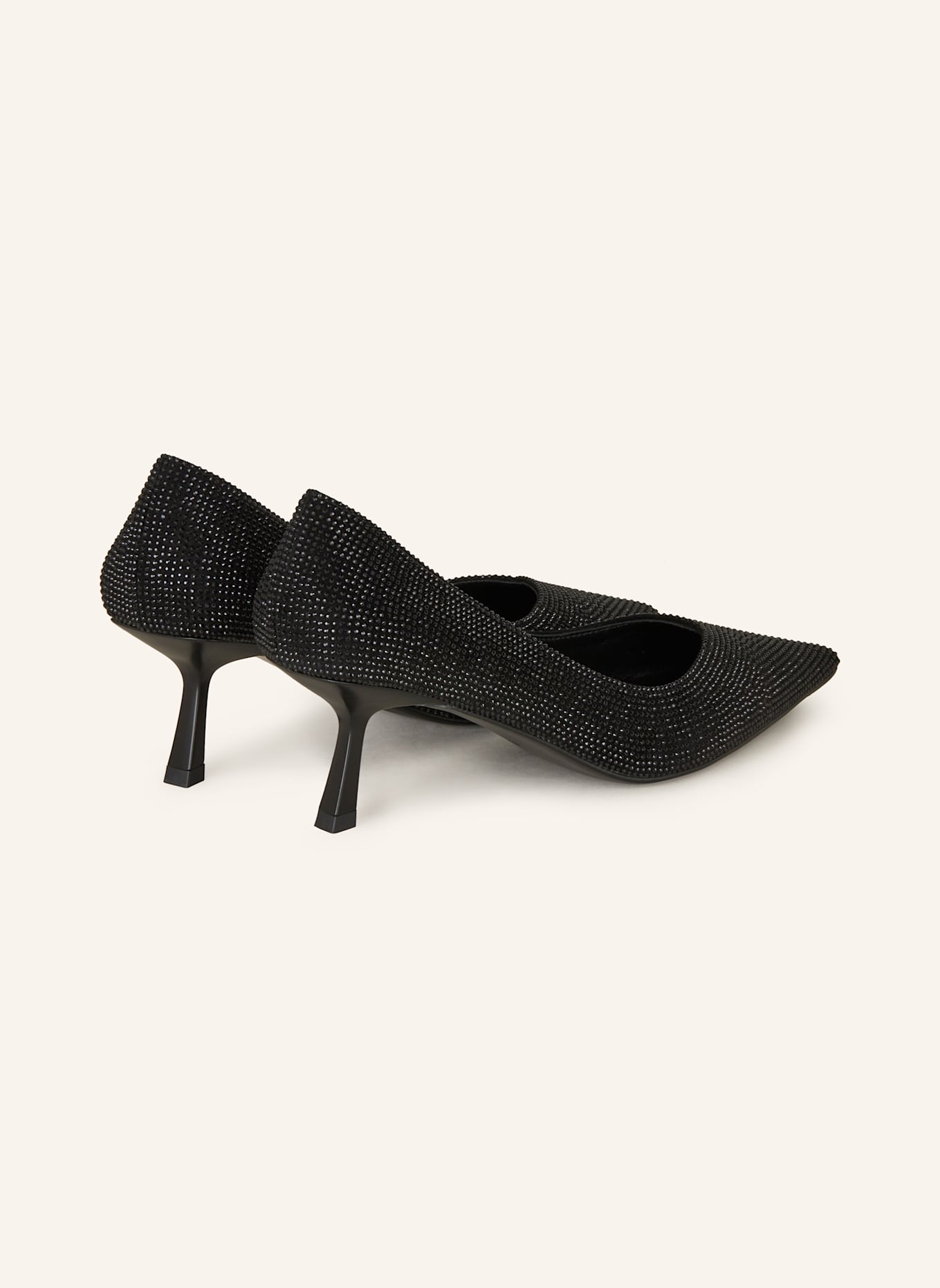 MARC CAIN Pumps with decorative gems: BLACK