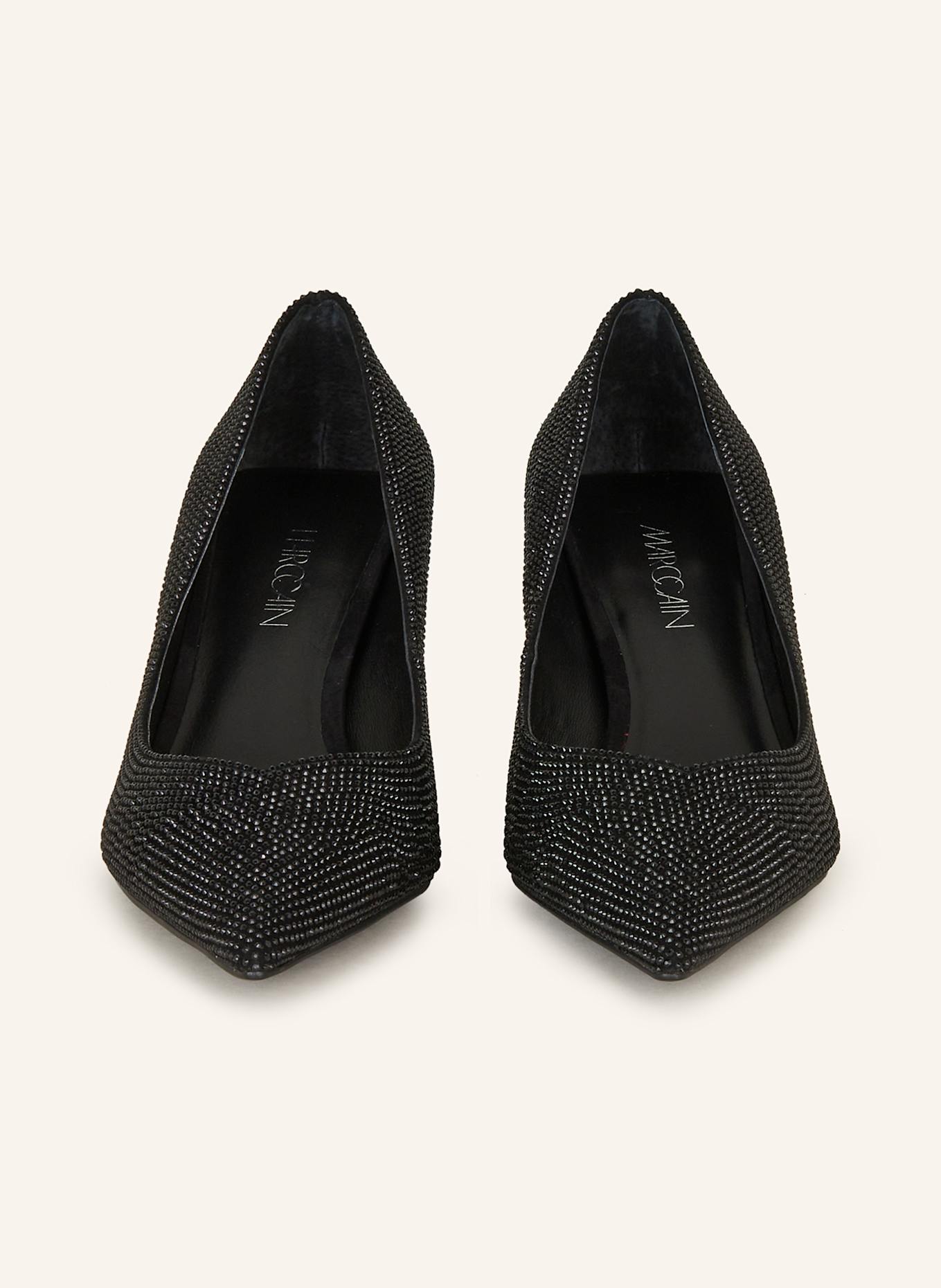 MARC CAIN Pumps with decorative gems: BLACK