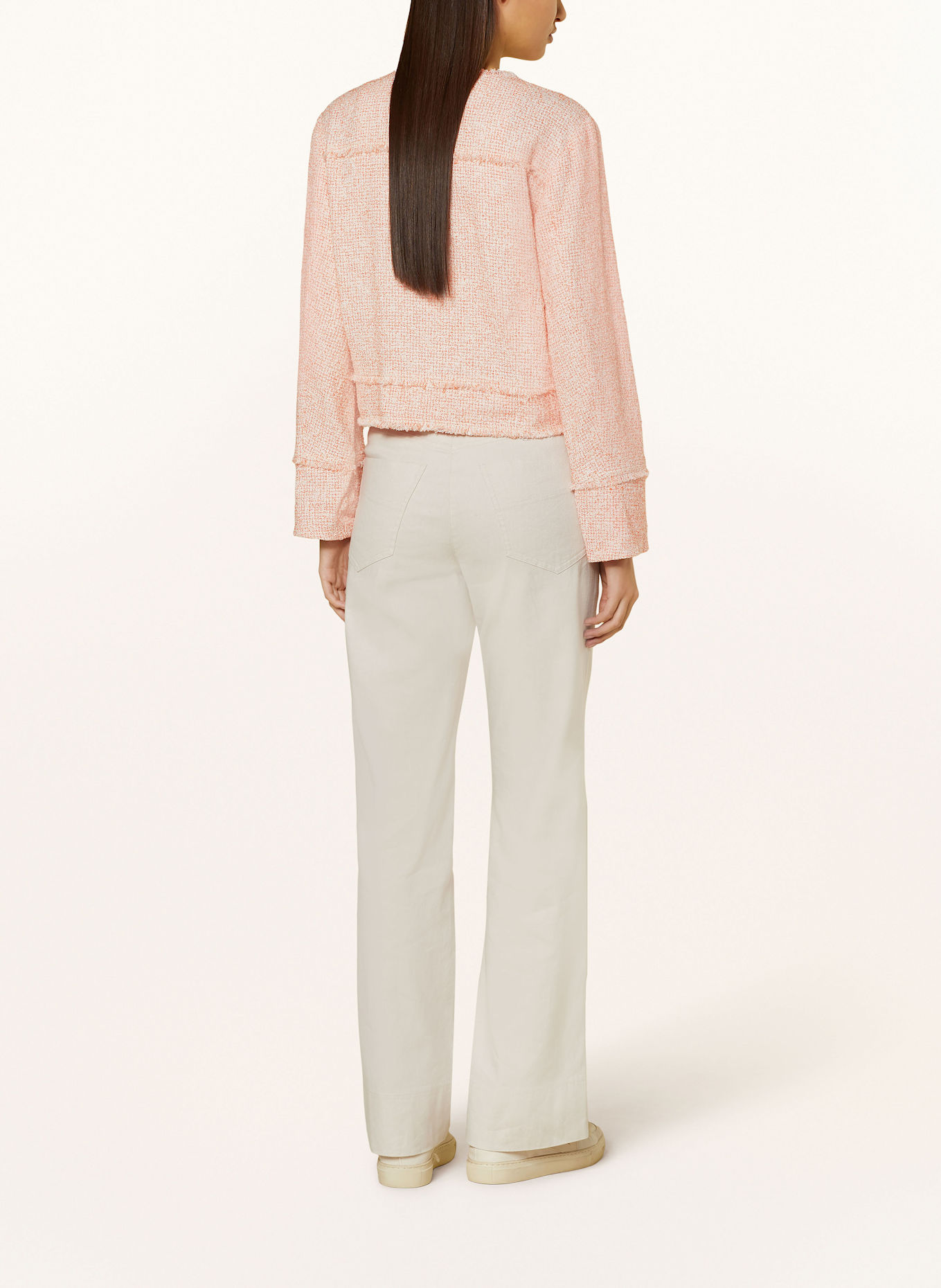 MARC CAIN Kastenjacke aus Tweed: 483 deep hokkaido