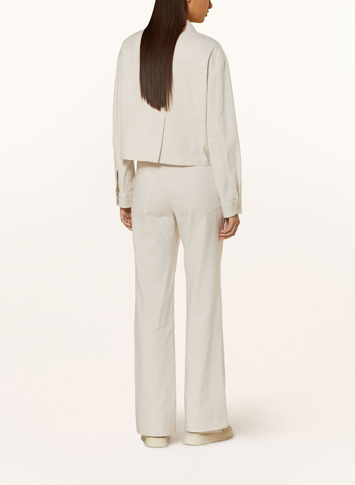 MARC CAIN Kastenjacke mit Leinen: 183 soft stone