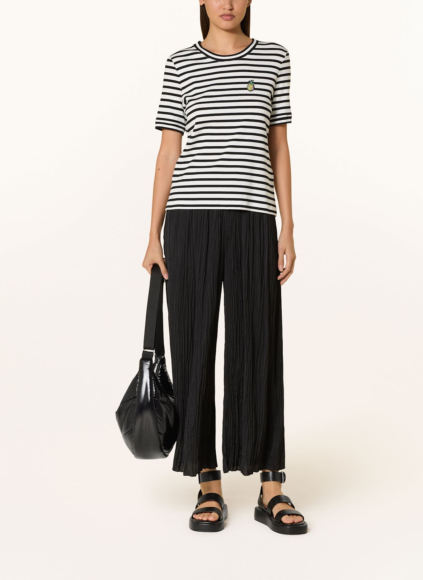 MARC CAIN Tričko: 190 white and black