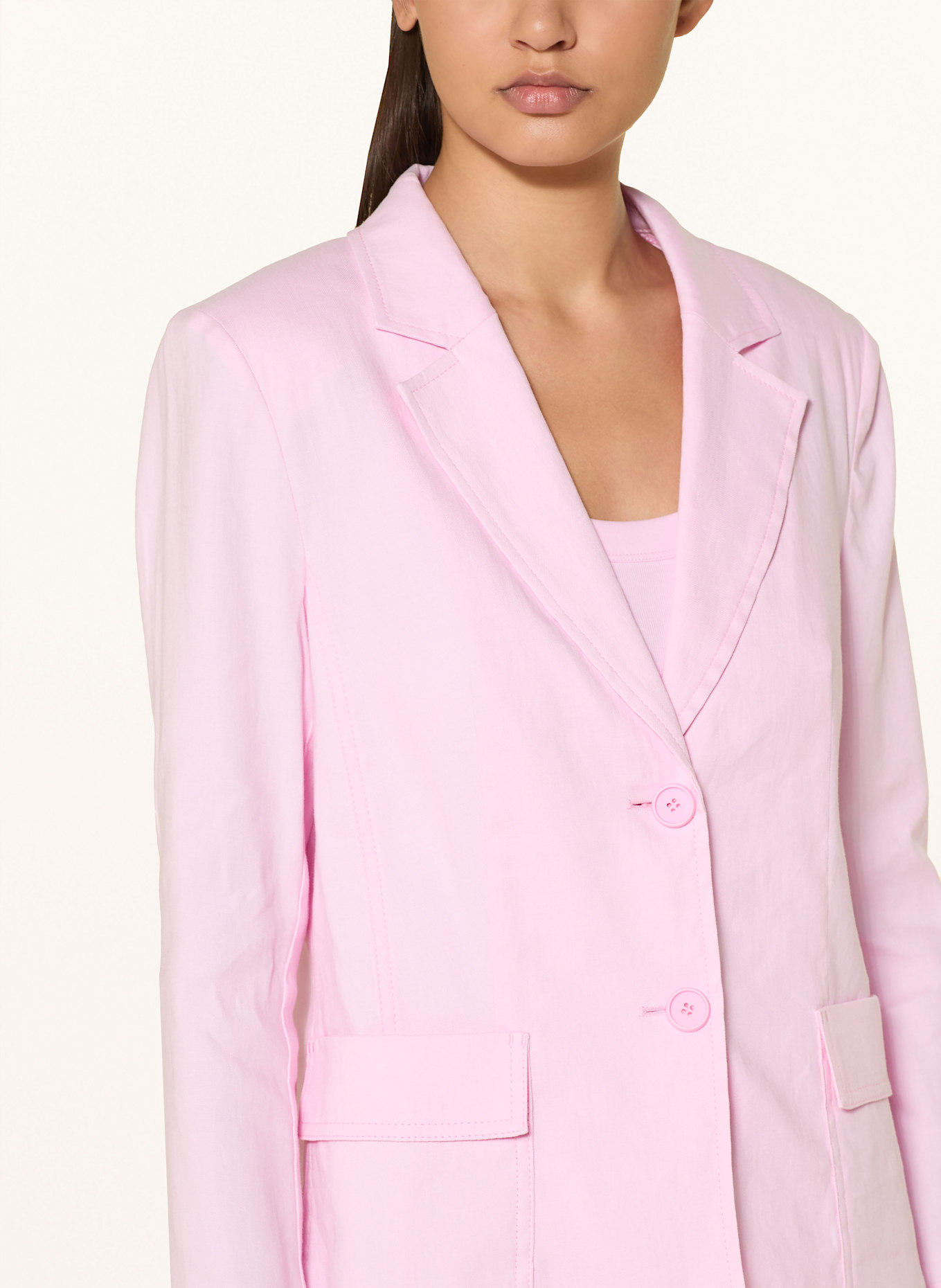 MARC CAIN Blazer mit Leinen: 258 fresh pink