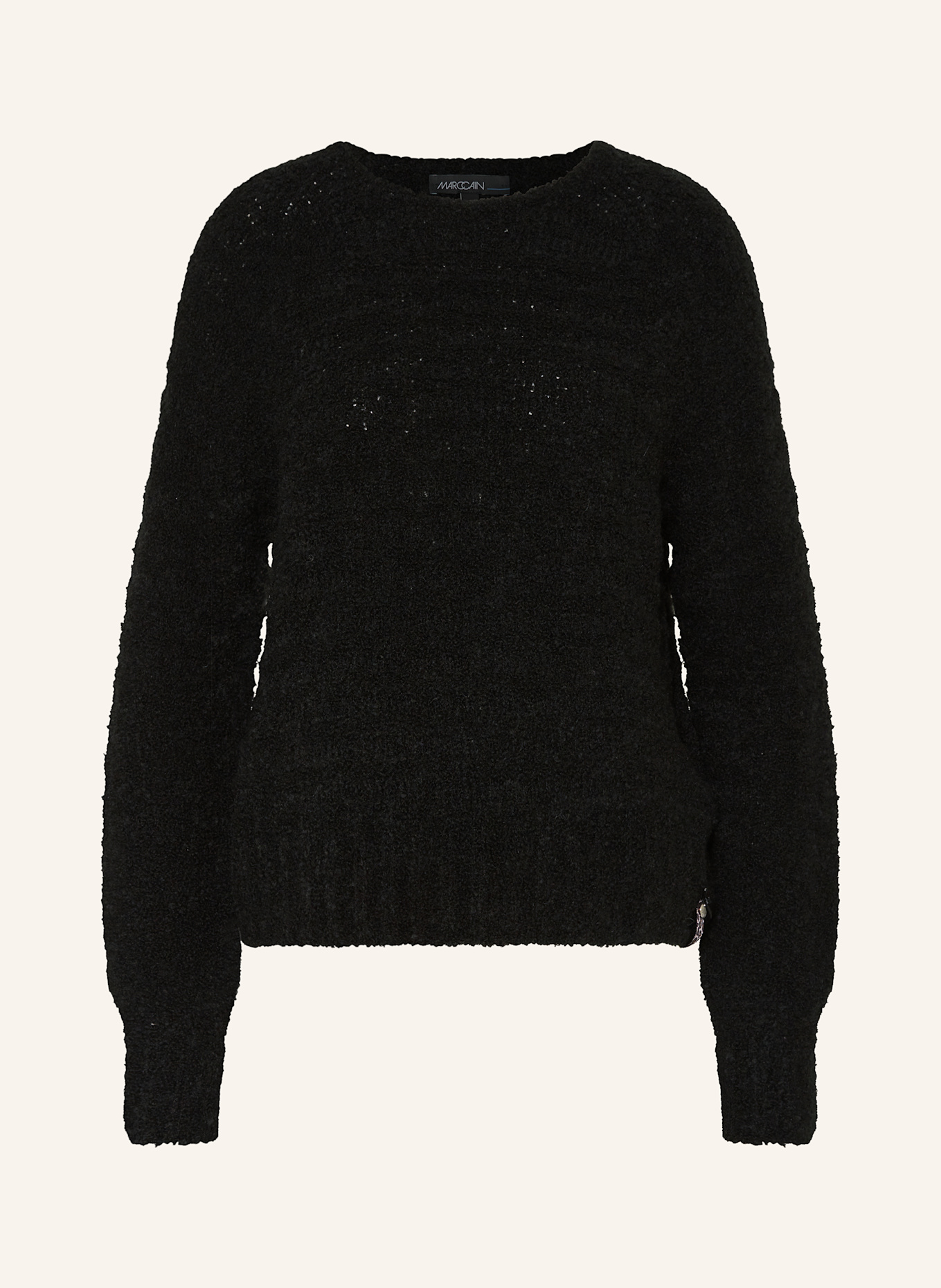 MARC CAIN Sweater with alpaca: BLACK