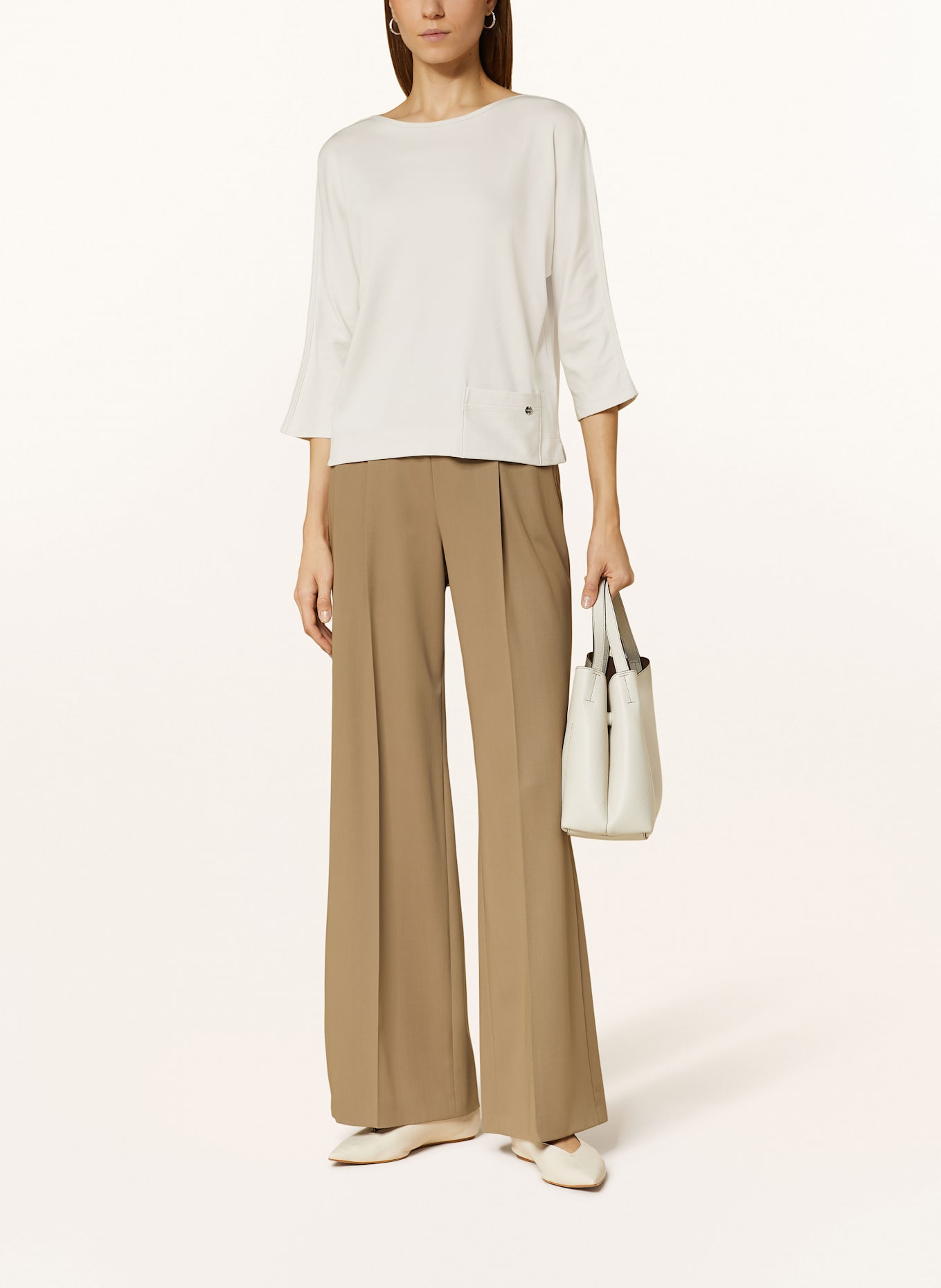 MARC CAIN Tričko s dlouhým rukávem: 182 smoke