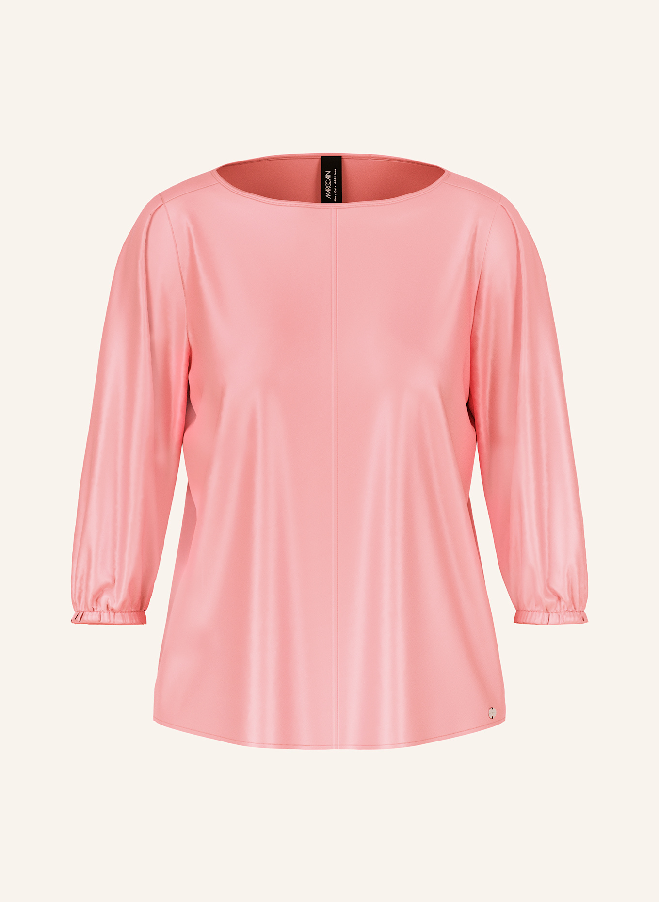 MARC CAIN Shirt blouse in silk: PINK