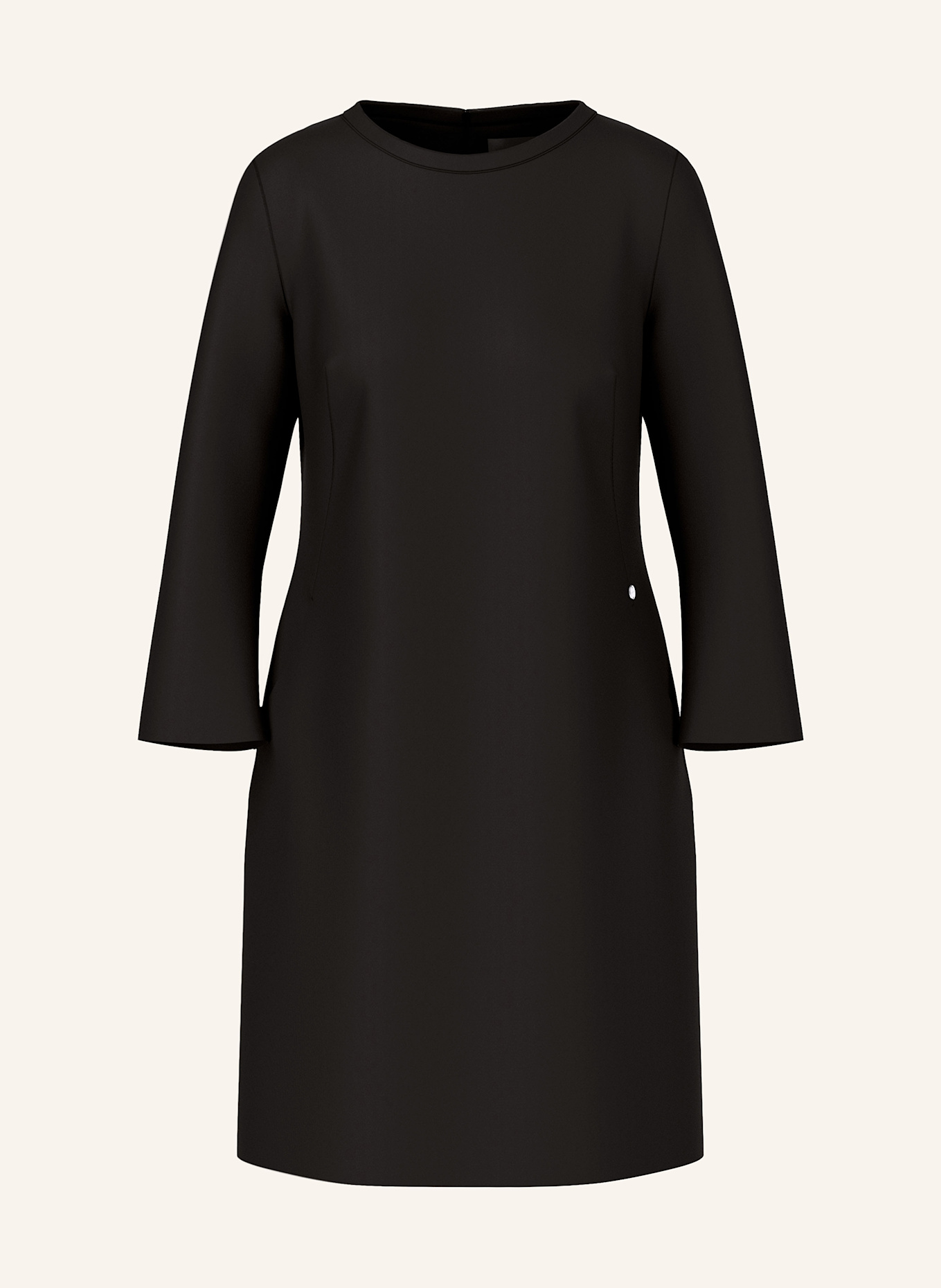 MARC CAIN Jerseykleid mit 3/4-Arm: SCHWARZ