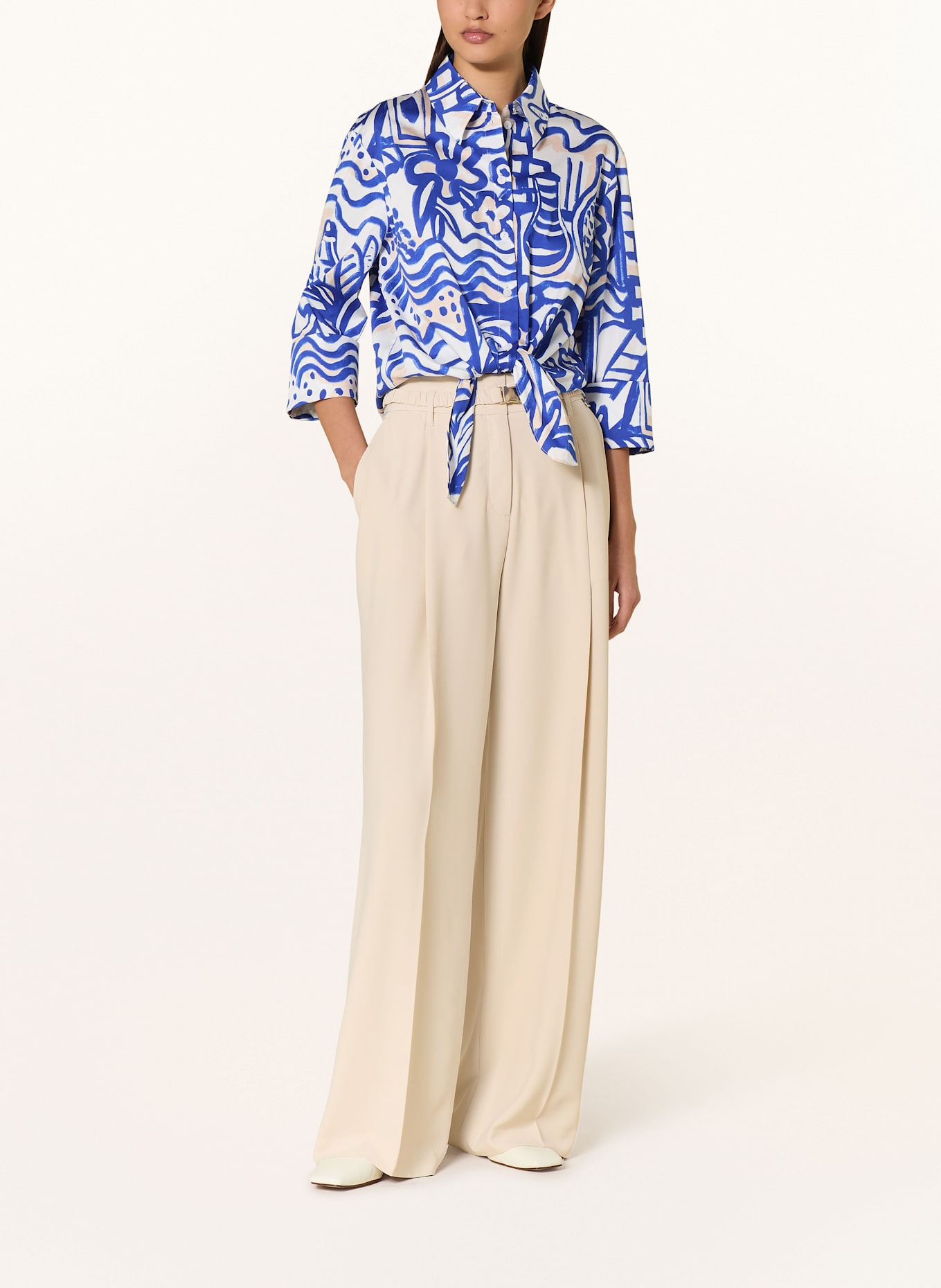 MARC CAIN Kalhoty paperbag WICHITA: 137 bright sandstone