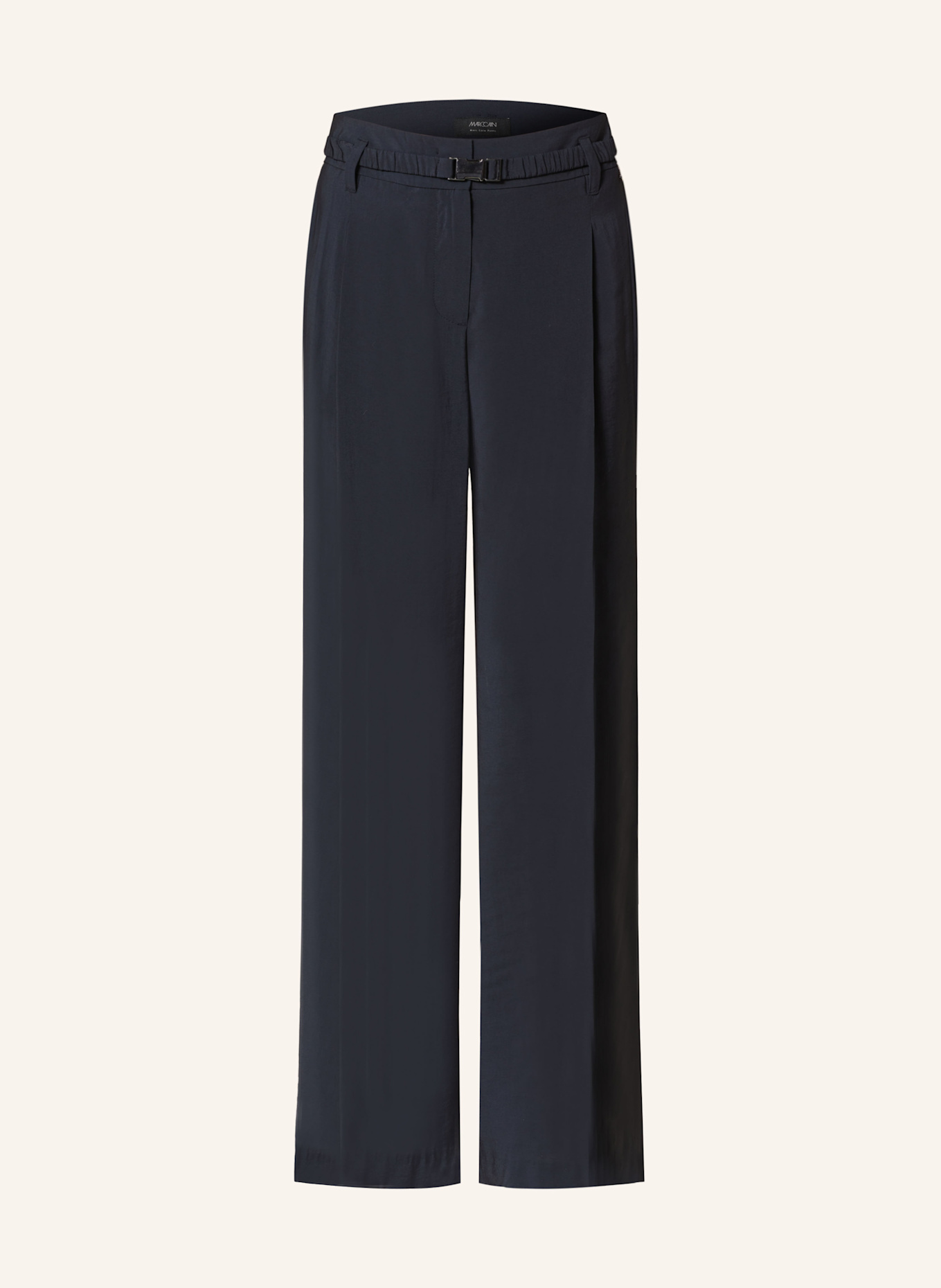 MARC CAIN Spodnie paperbag WICHITA: 394 navy