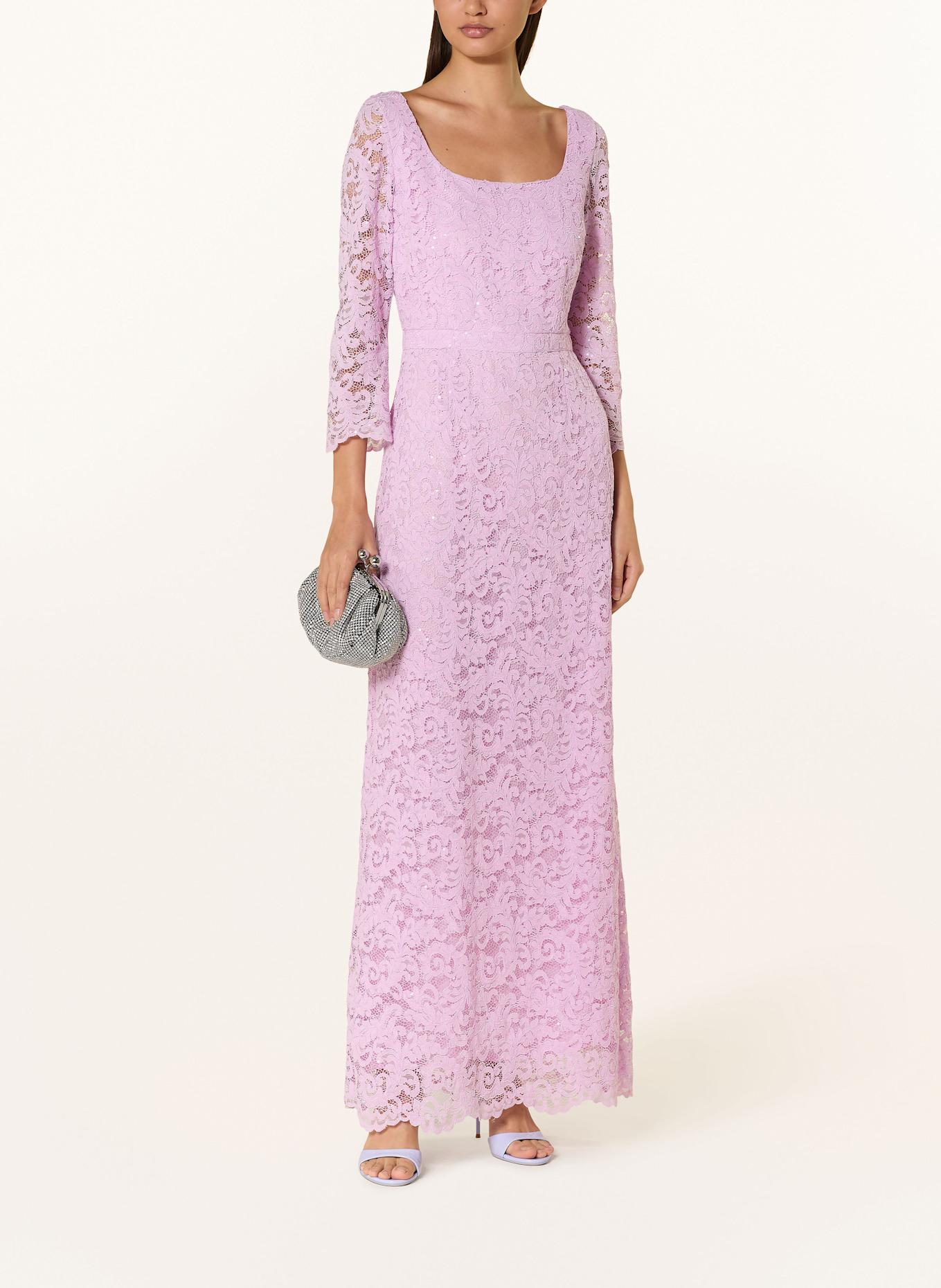 MARC CAIN Večerní šaty s 3/4 rukávem: 707 deep lavender