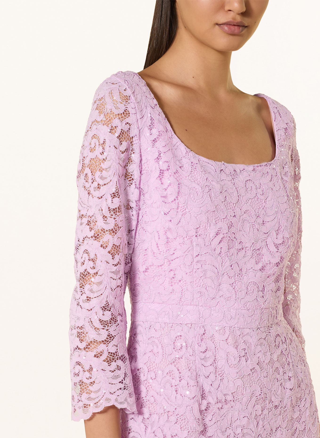 MARC CAIN Večerní šaty s 3/4 rukávem: 707 deep lavender