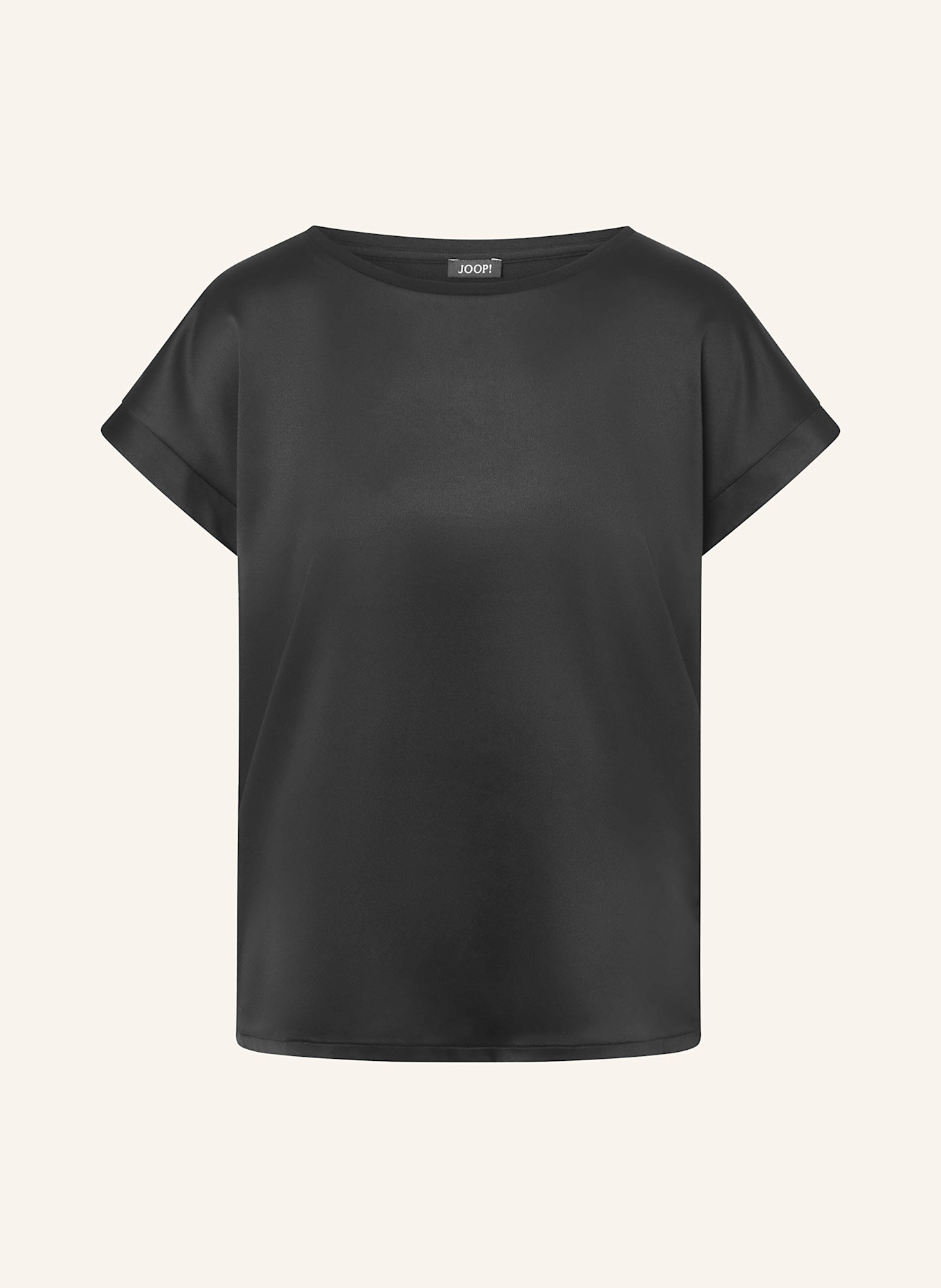 JOOP! Blusenshirt TAILA im Materialmix: SCHWARZ