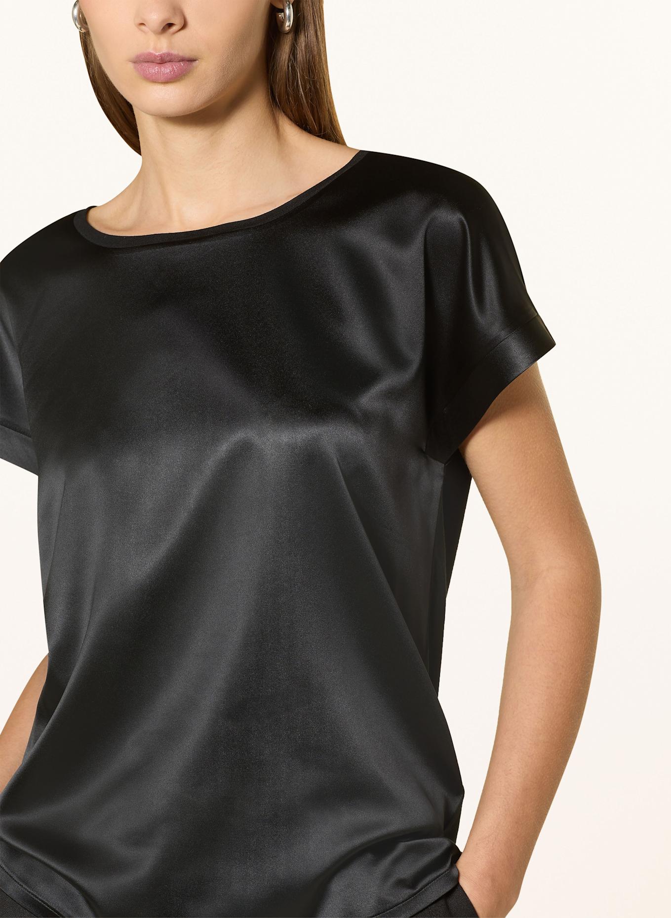 JOOP! Blusenshirt TAILA im Materialmix: SCHWARZ