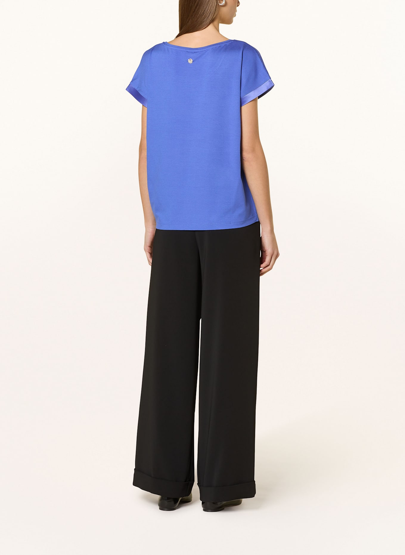 JOOP! Blusenshirt TAILA im Materialmix: BLAU