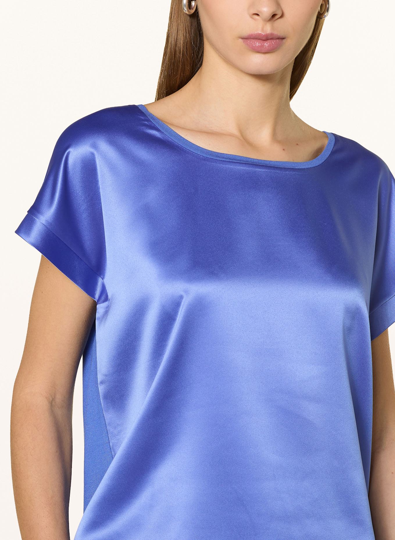 JOOP! Blusenshirt TAILA im Materialmix: BLAU