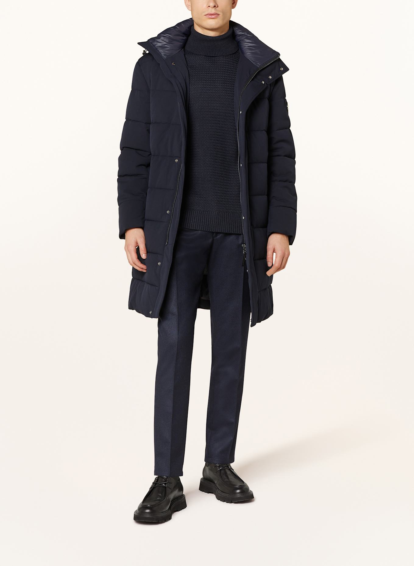 JOOP! Steppmantel WINSTEN: DUNKELBLAU