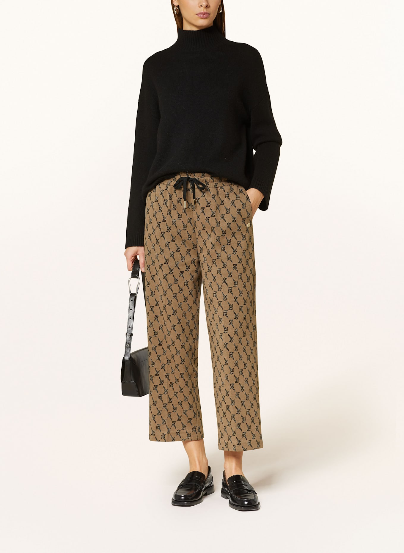 JOOP! 7/8-Hose TABBY im Jogging-Stil: BRAUN/ SCHWARZ