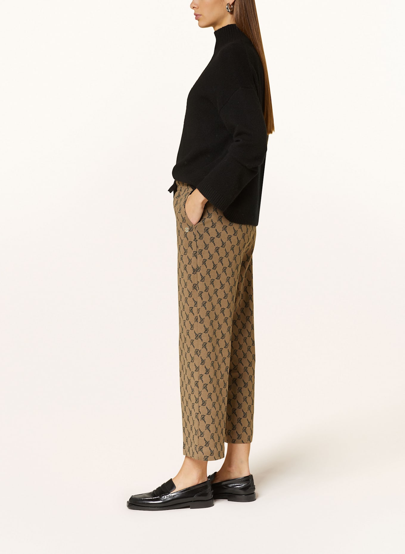 JOOP! 7/8-Hose TABBY im Jogging-Stil: BRAUN/ SCHWARZ