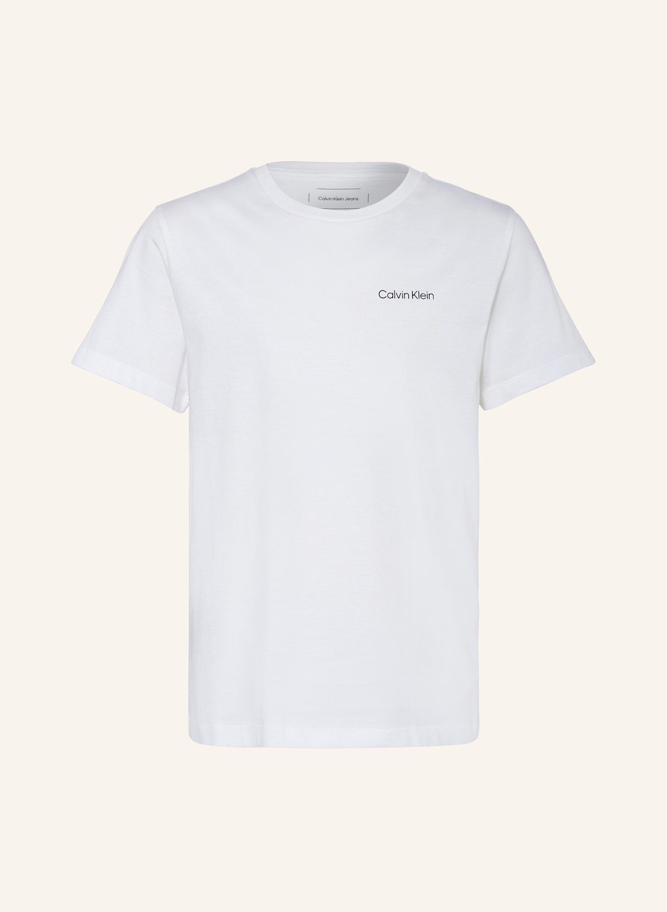 Calvin Klein T-Shirt INST.LOGO: WEISS