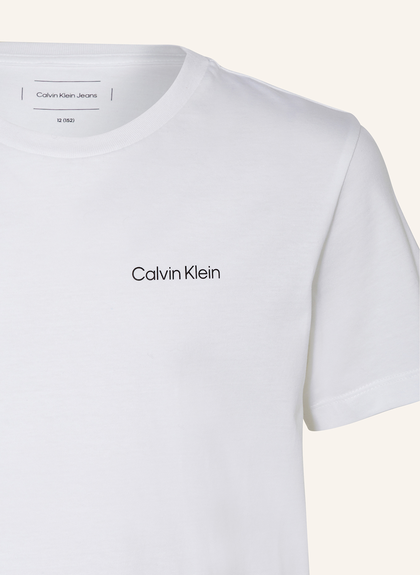 Calvin Klein T-Shirt INST.LOGO: WEISS