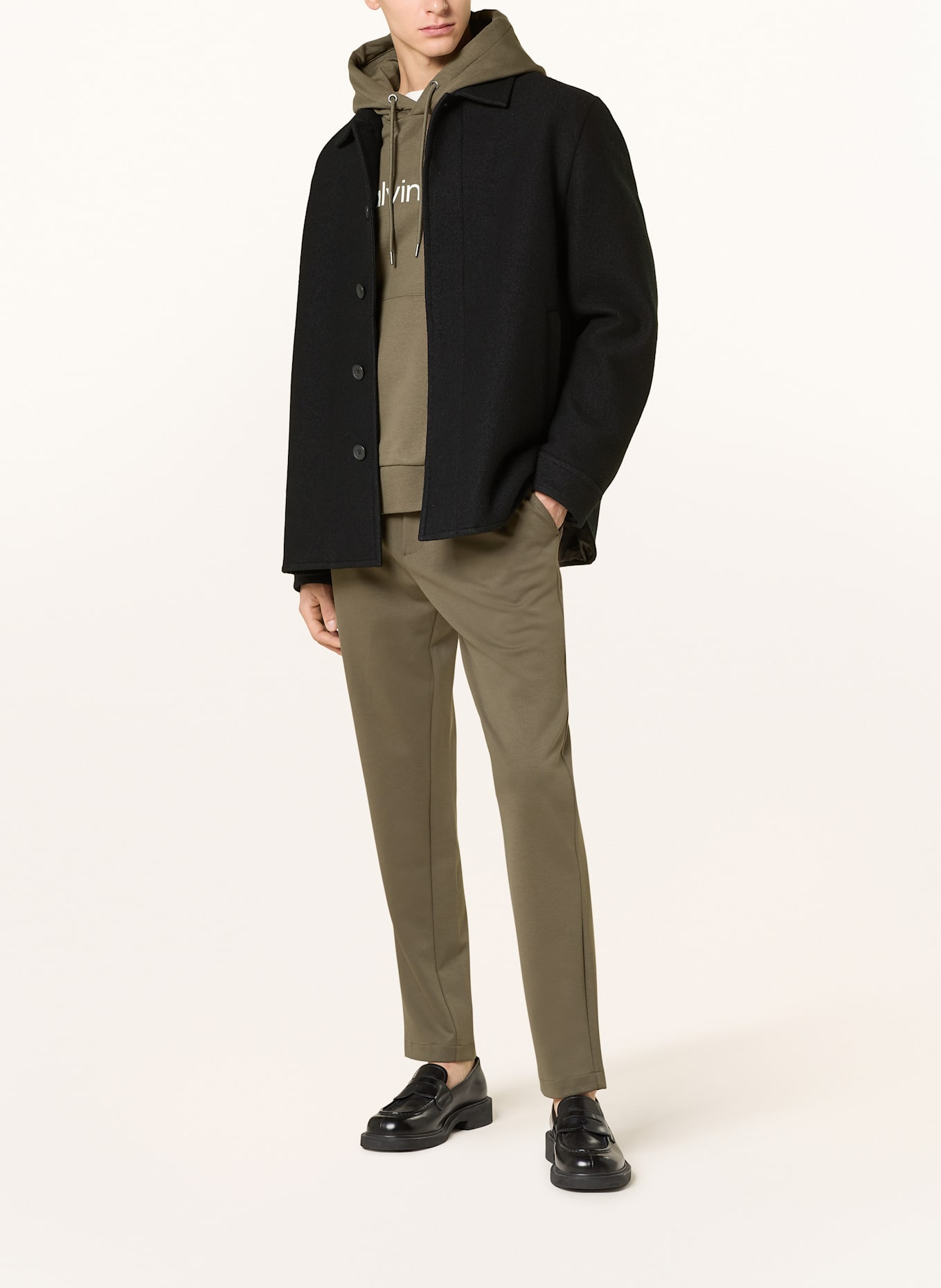 Calvin Klein Jerseyhose Tapered Fit: KHAKI