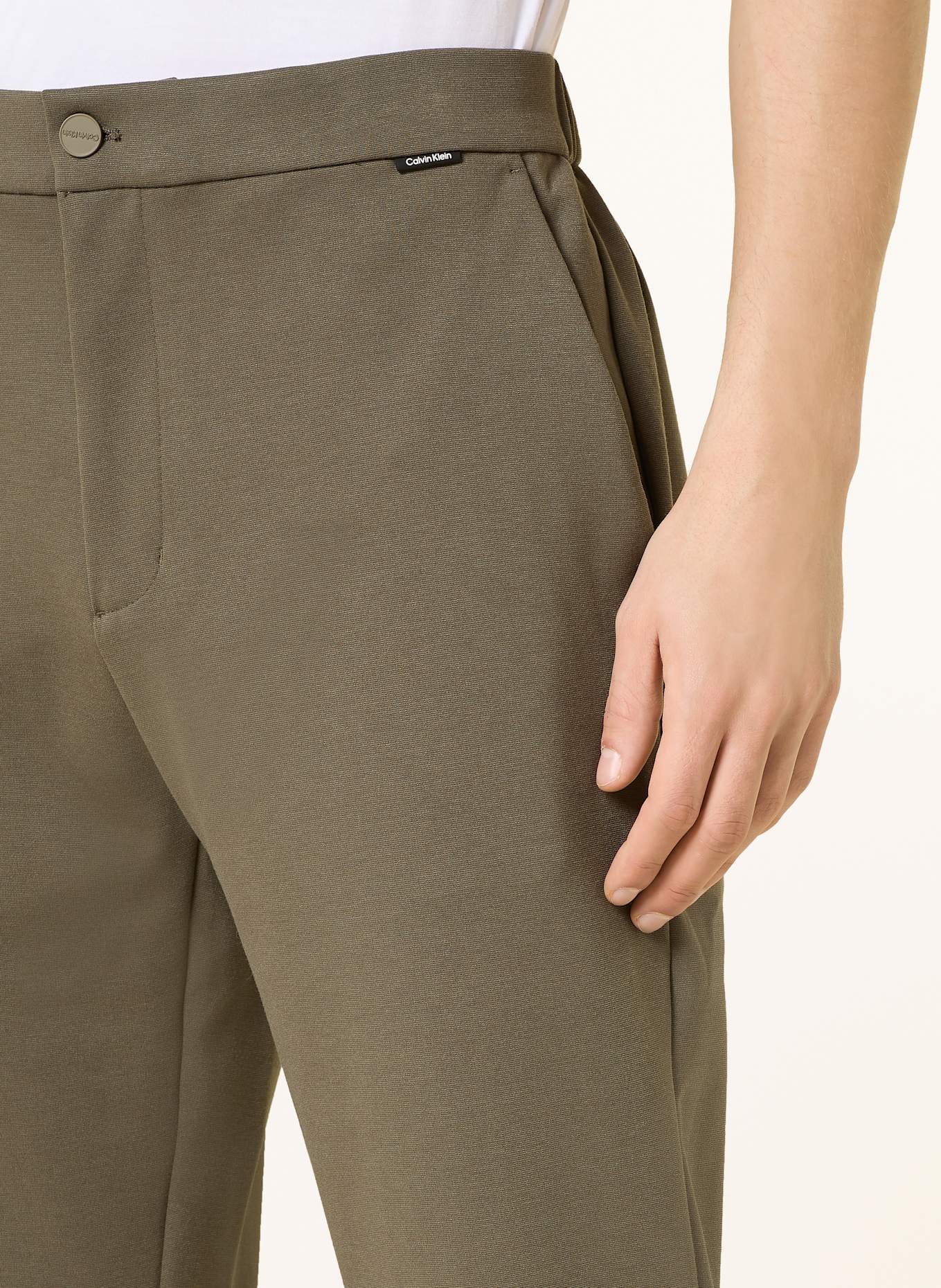 Calvin Klein Jerseyhose Tapered Fit: KHAKI