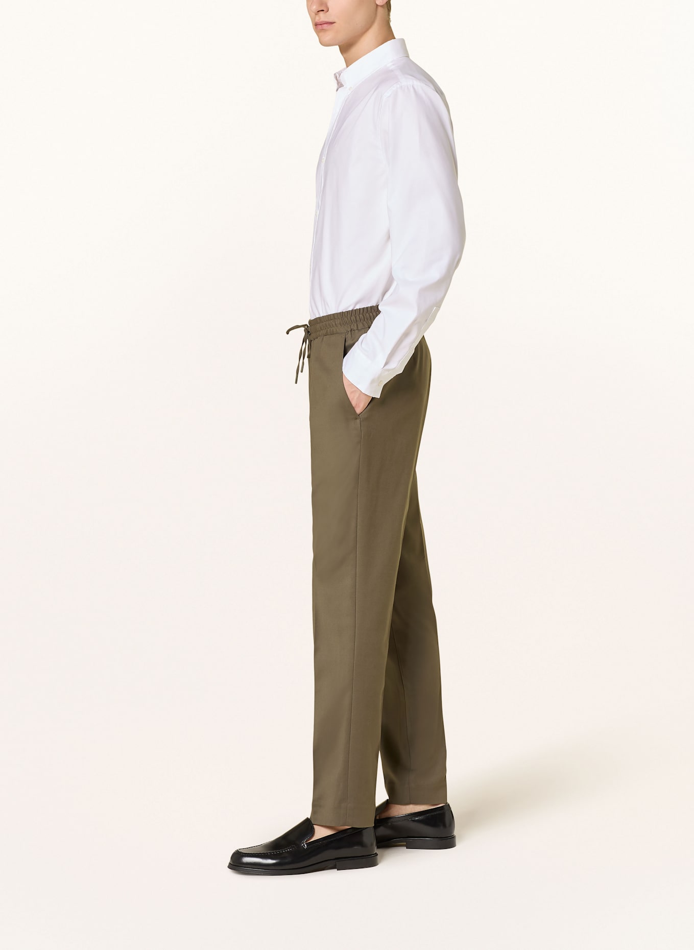 Calvin Klein Hose im Jogging-Stil Tapered Fit: KHAKI