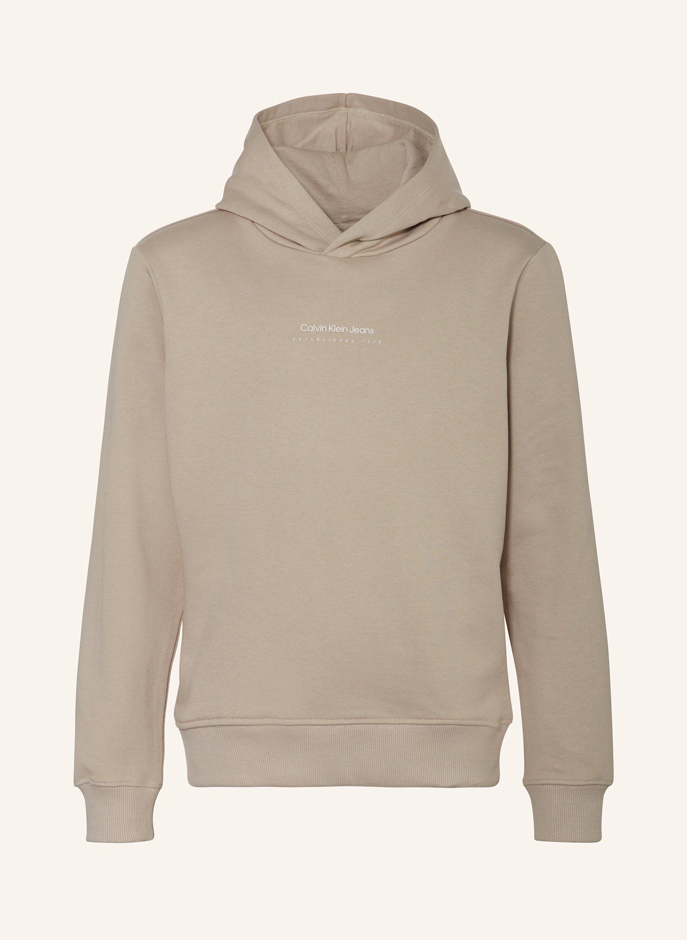 Calvin Klein Hoodie SHIFTED BACKPRINT: BEIGE