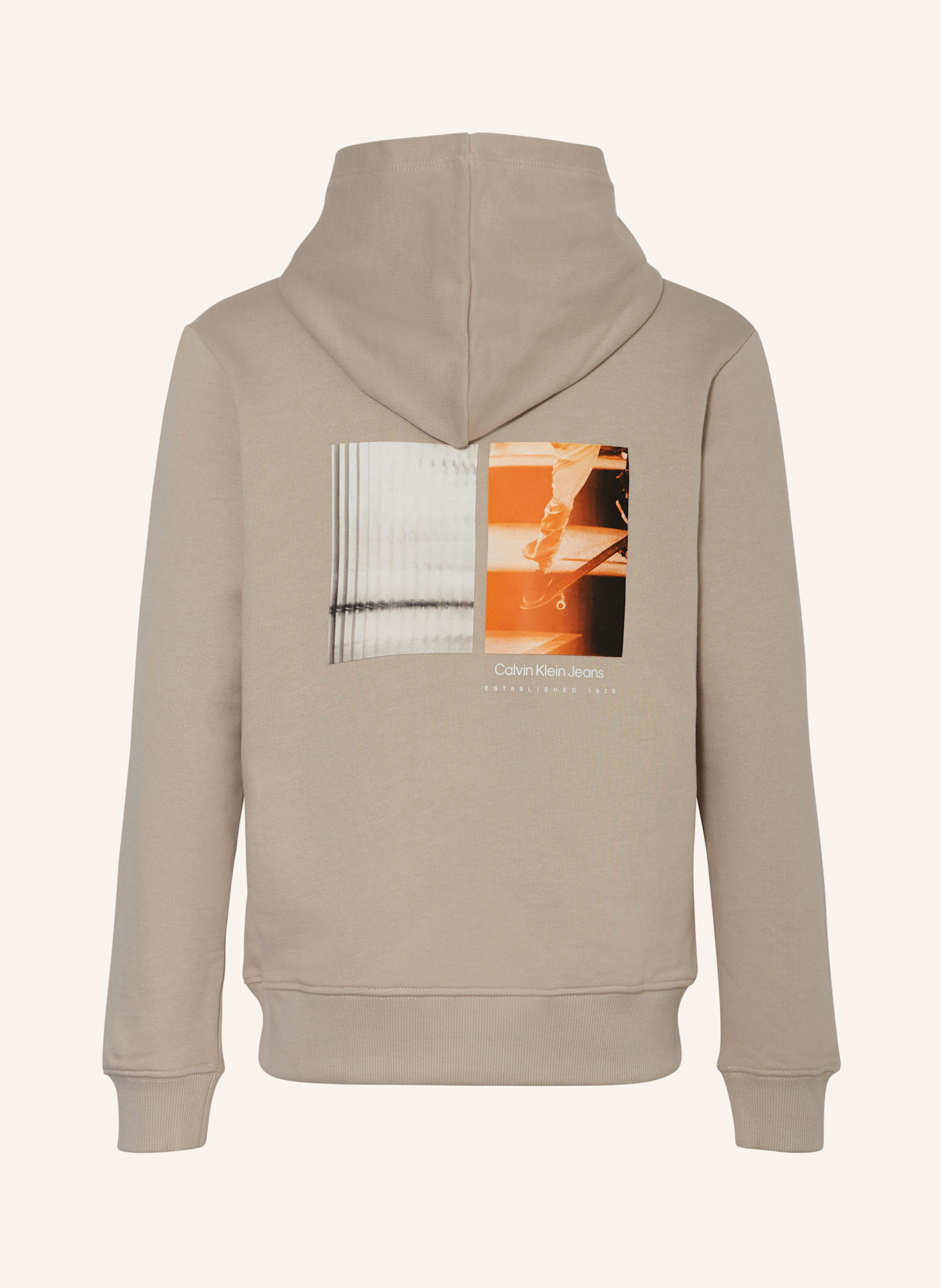 Calvin Klein Hoodie SHIFTED BACKPRINT: BEIGE