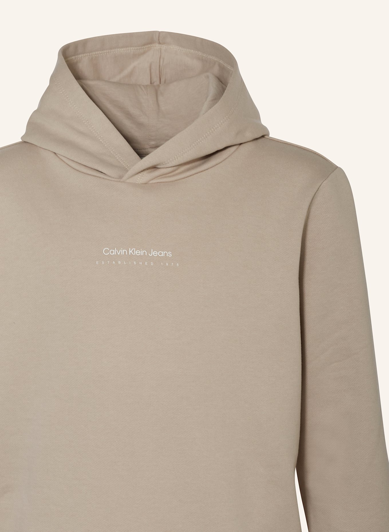 Calvin Klein Hoodie SHIFTED BACKPRINT: BEIGE