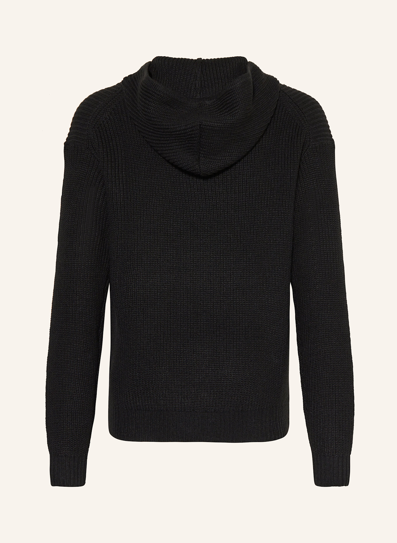 Calvin Klein Strick-Hoodie: SCHWARZ