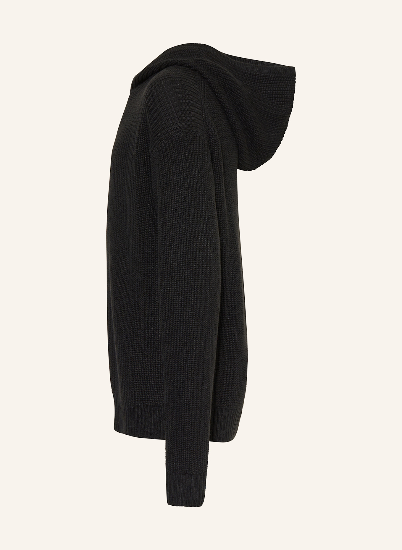 Calvin Klein Strick-Hoodie: SCHWARZ