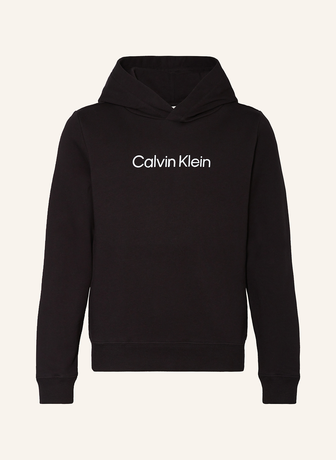 Calvin Klein Hoodie LOGO REG: SCHWARZ