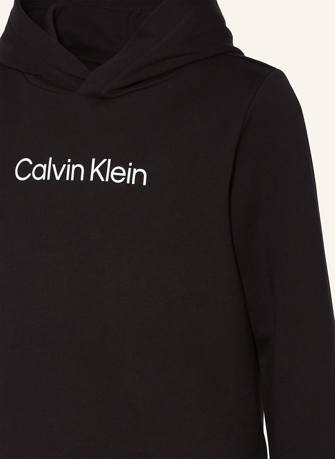Calvin Klein Hoodie LOGO REG: SCHWARZ