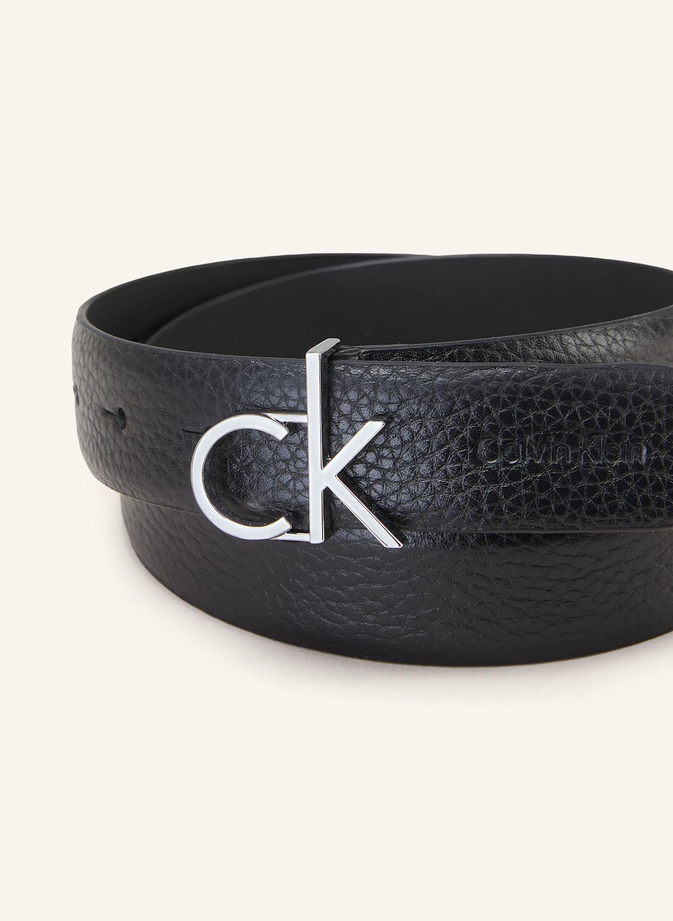 Calvin Klein Ledergürtel: SCHWARZ