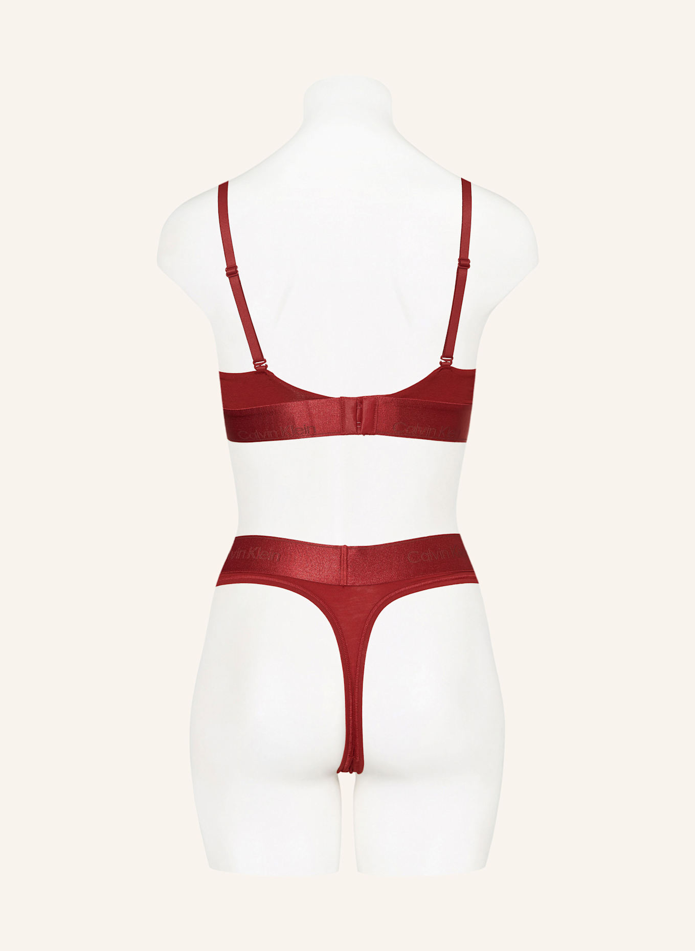 Calvin klein modern cotton thong red discount