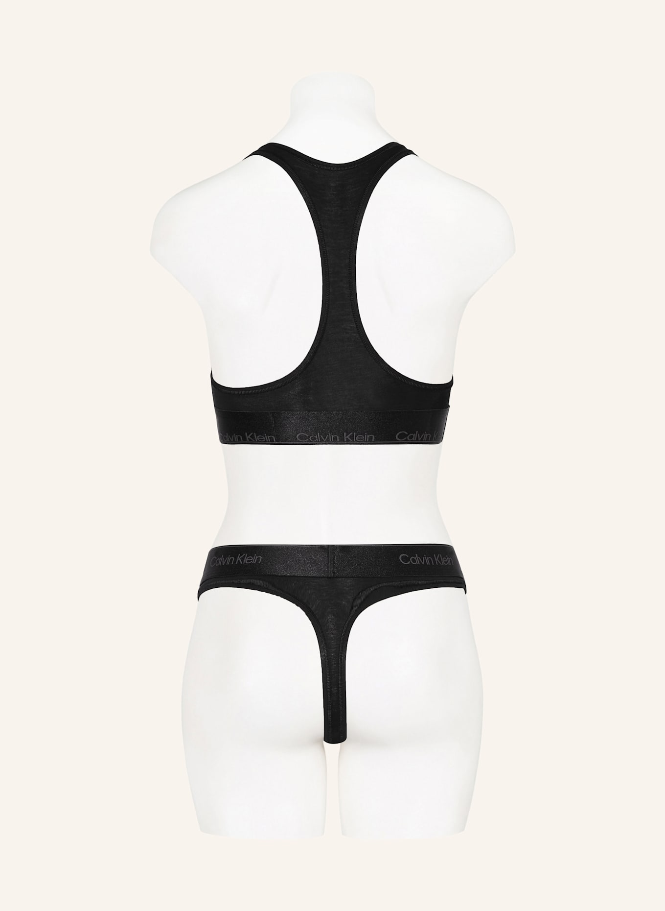 Calvin Klein Set MODERN COTTON Bralette and thong in black