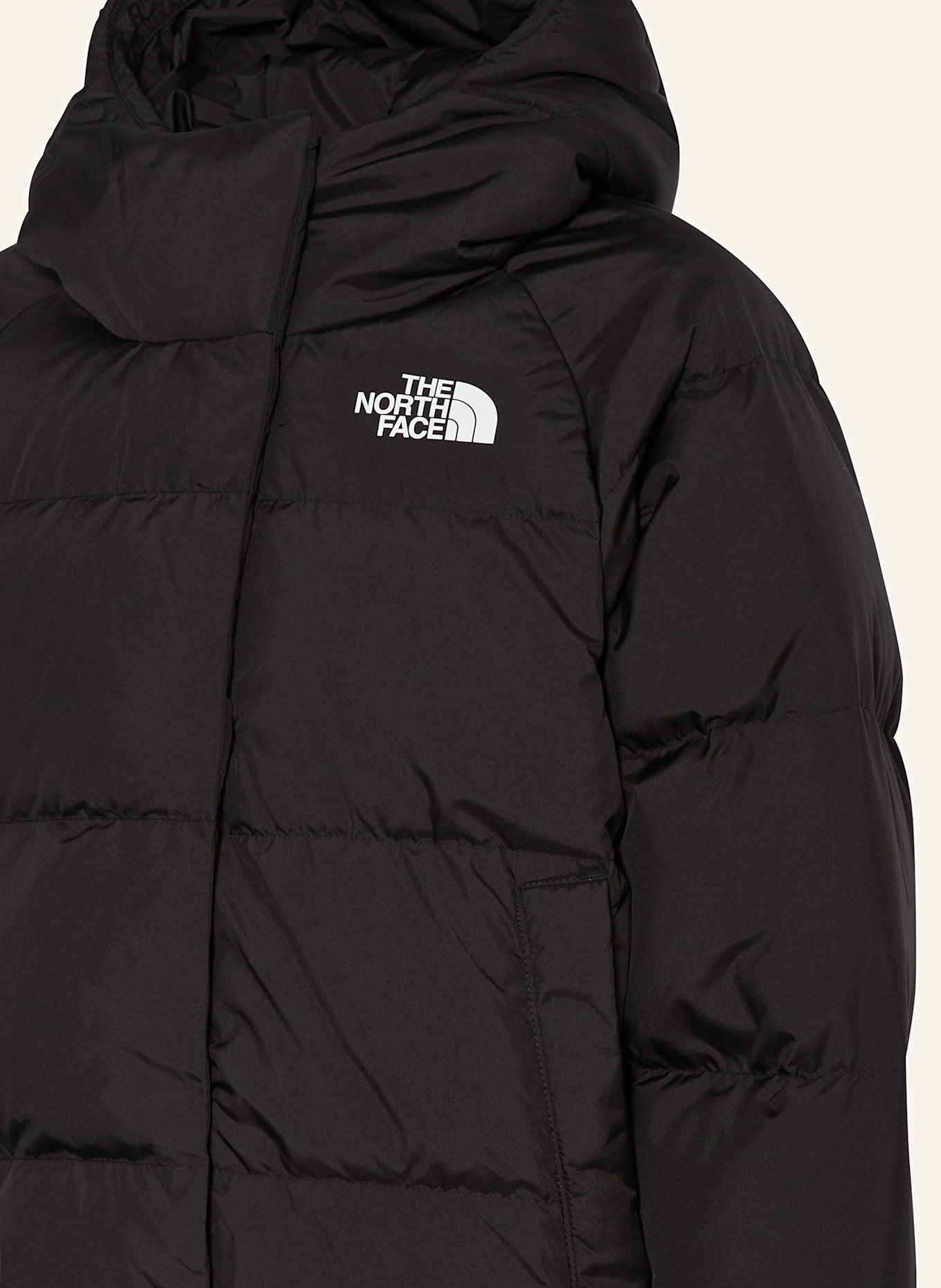 THE NORTH FACE Daunenjacke NORTH DOWN HOODED: SCHWARZ