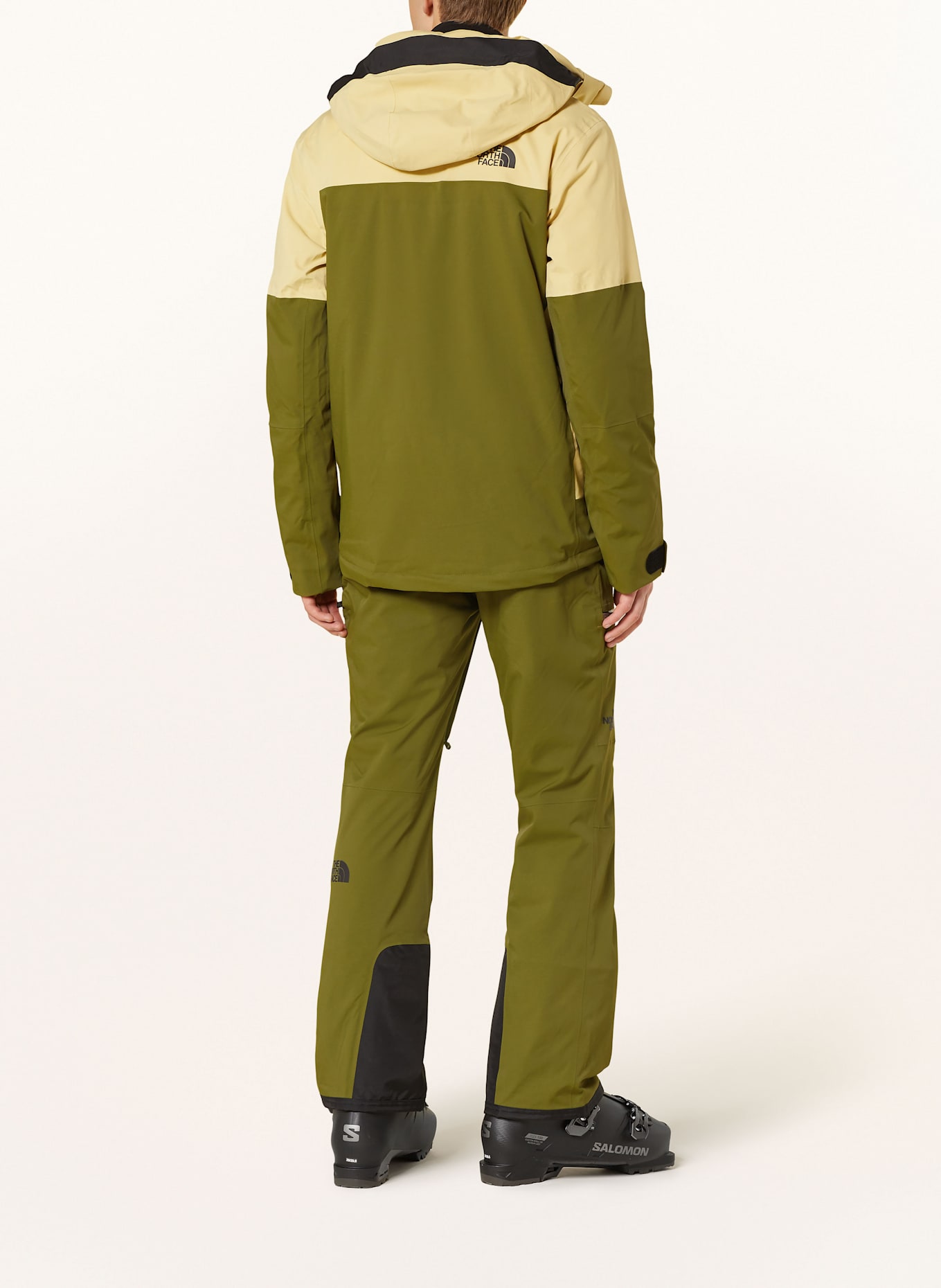 THE NORTH FACE Skijacke CHAKAL: OLIV / HELLGELB