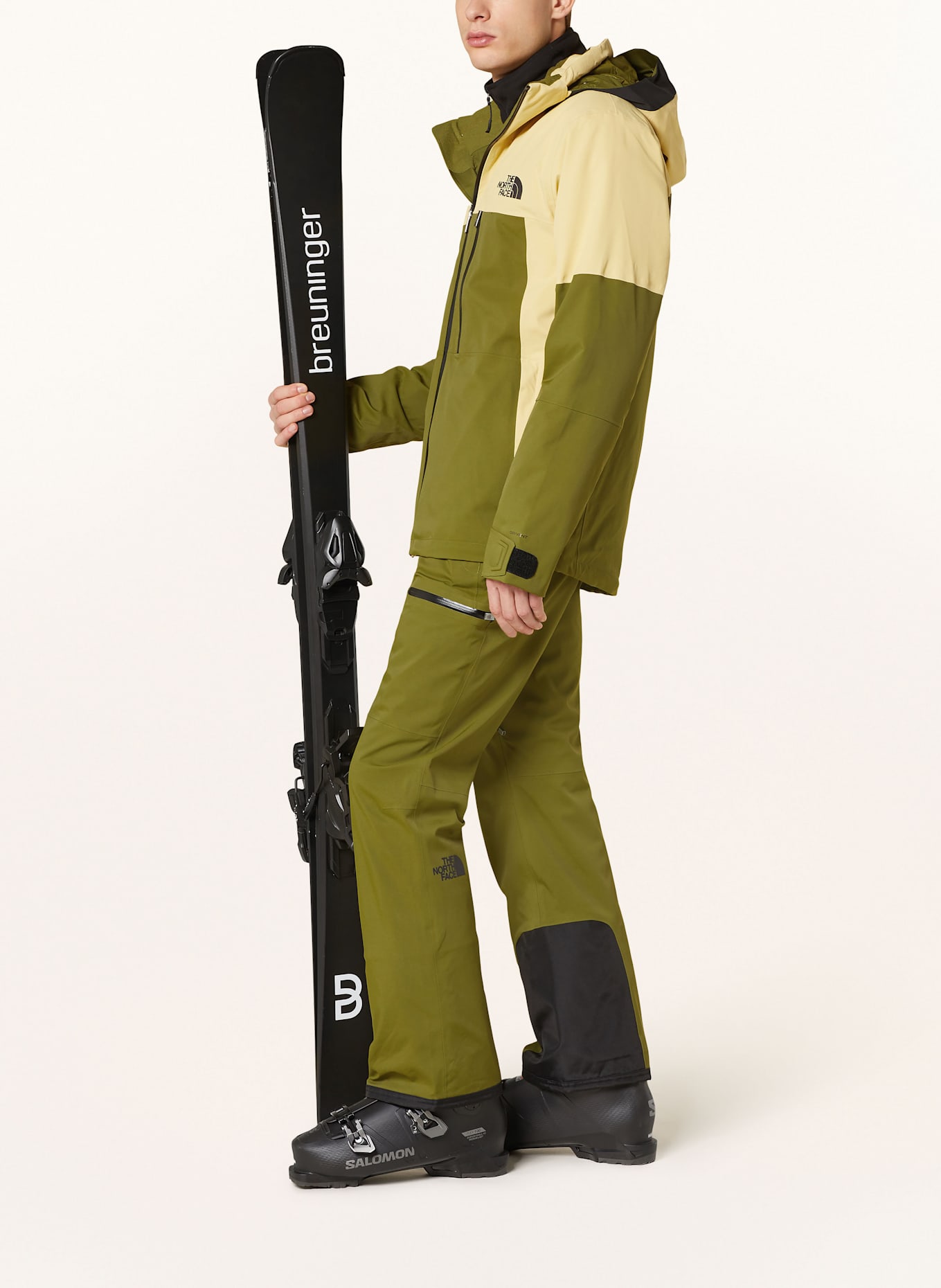 THE NORTH FACE Skijacke CHAKAL: OLIV / HELLGELB