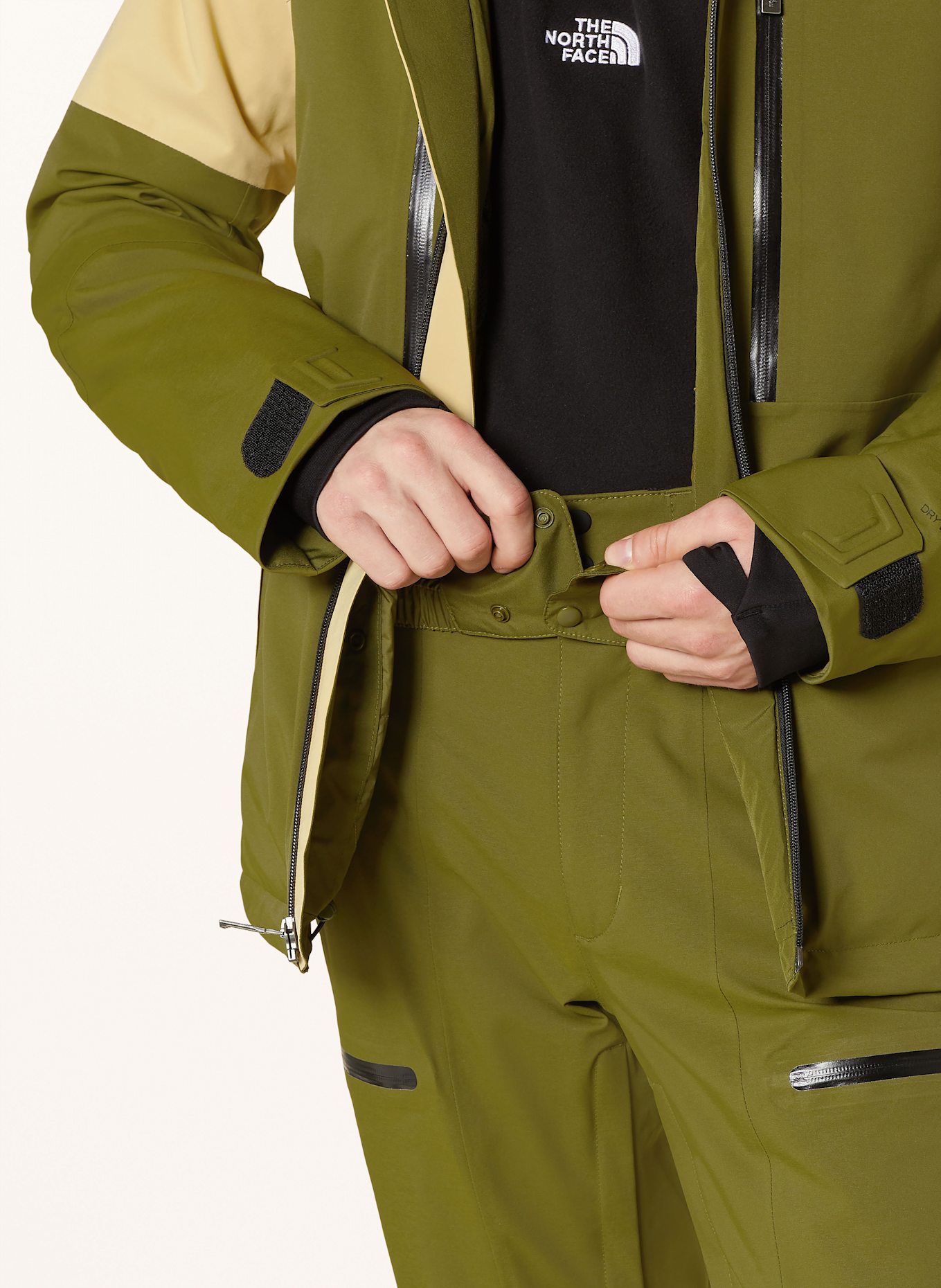 THE NORTH FACE Skijacke CHAKAL: OLIV / HELLGELB