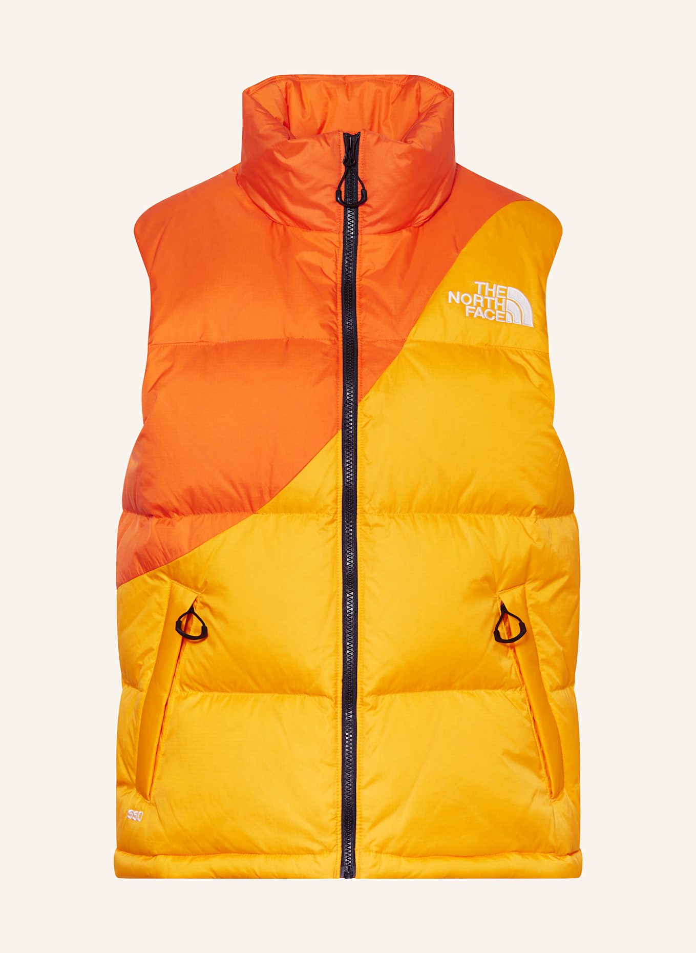 THE NORTH FACE Down vest in dark yellow orange