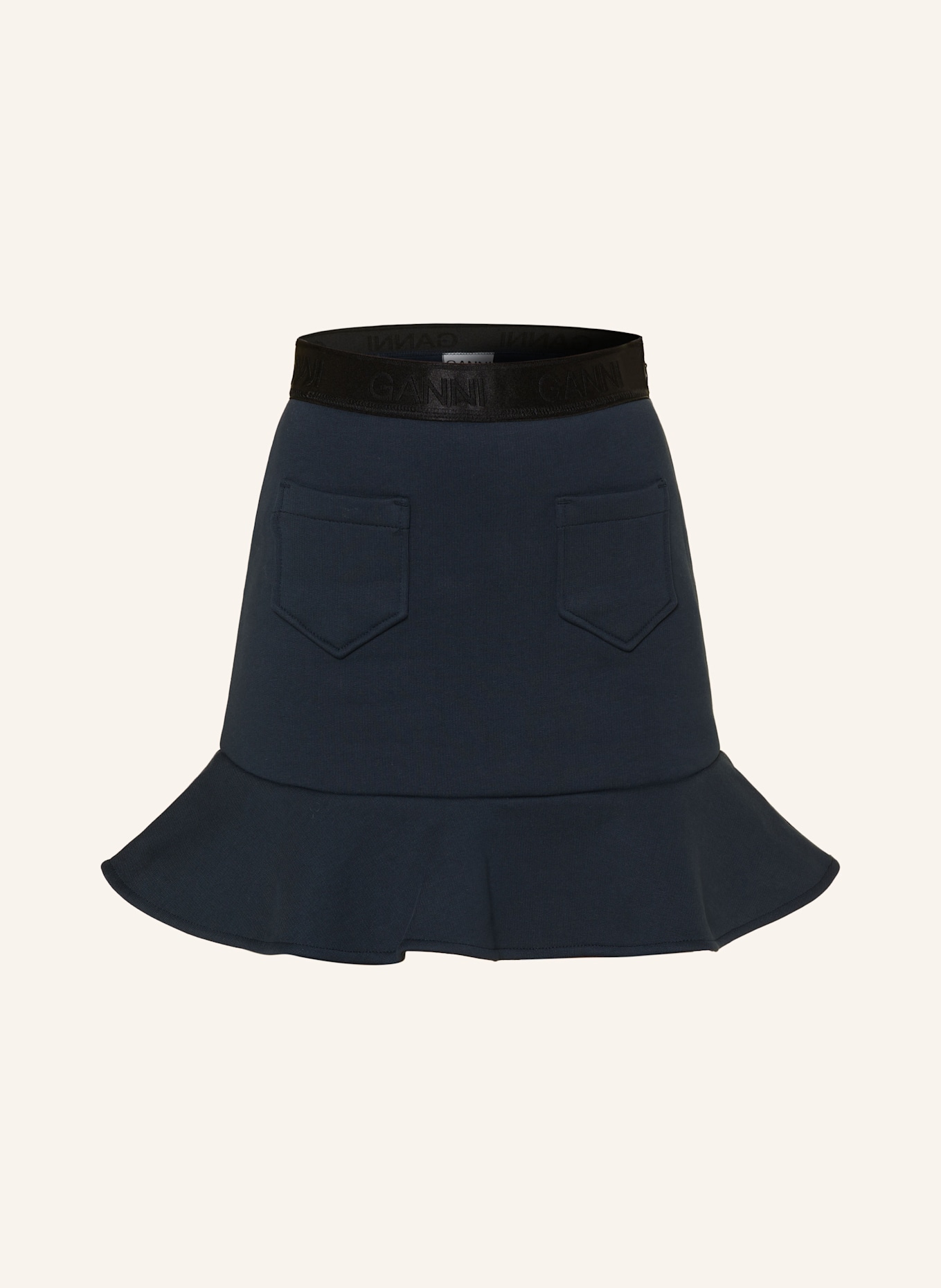 GANNI Sweatrock: DUNKELBLAU