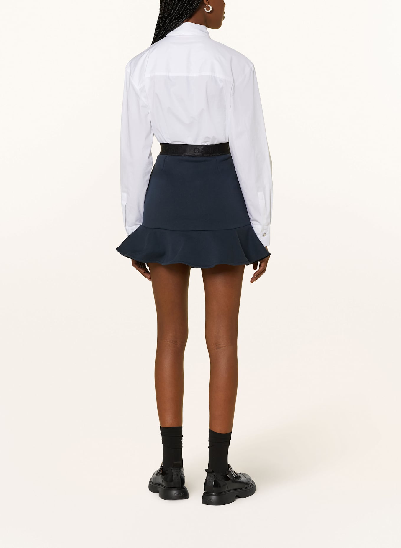 GANNI Sweatrock: DUNKELBLAU